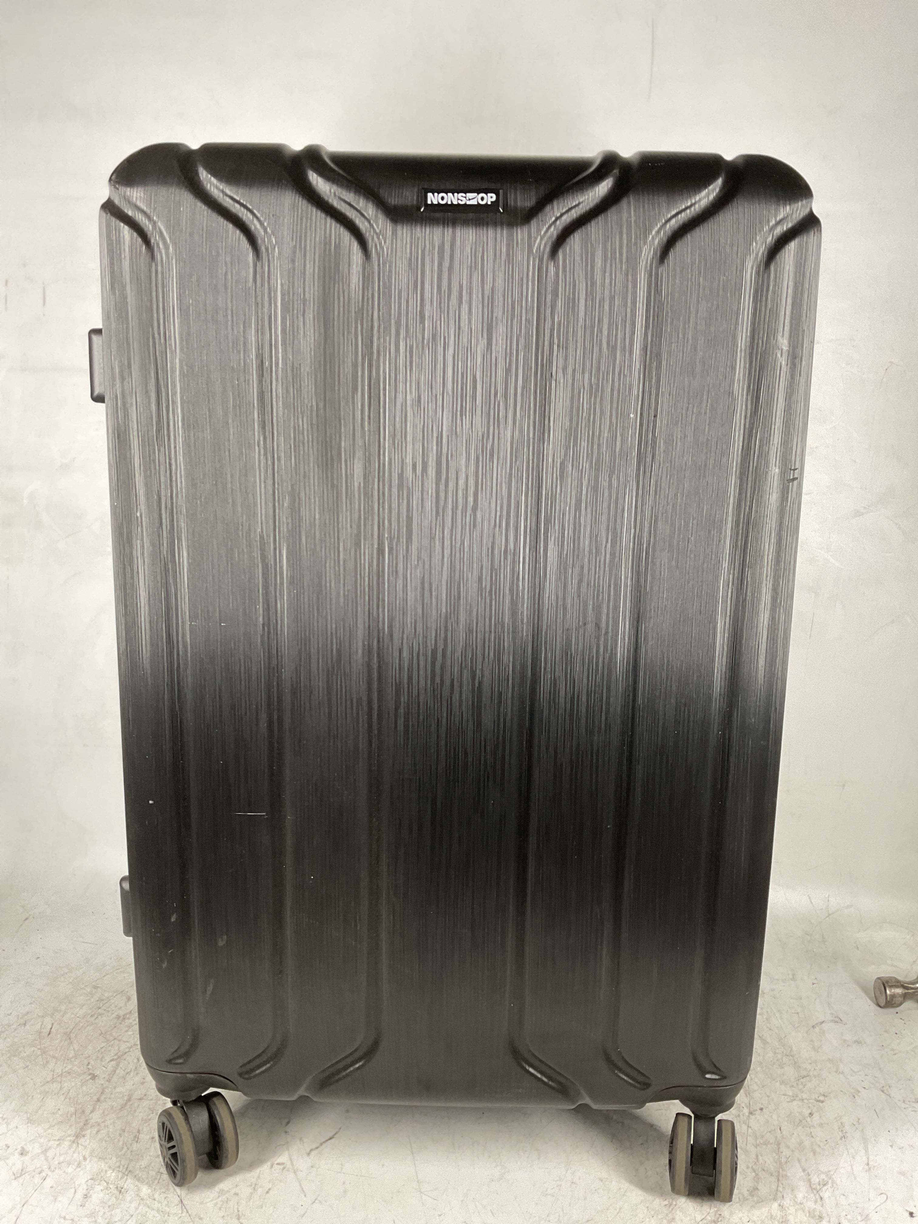 NONSTOP NEW YORK Luggage Expandable Spinner Wheels hard side shell Travel Suitcase Lightweight, TSA Lock, Double USB Port  ( Black , 3-Piece Set (20/24/28) ) Black 3 Piece Set 20 24 28 U39