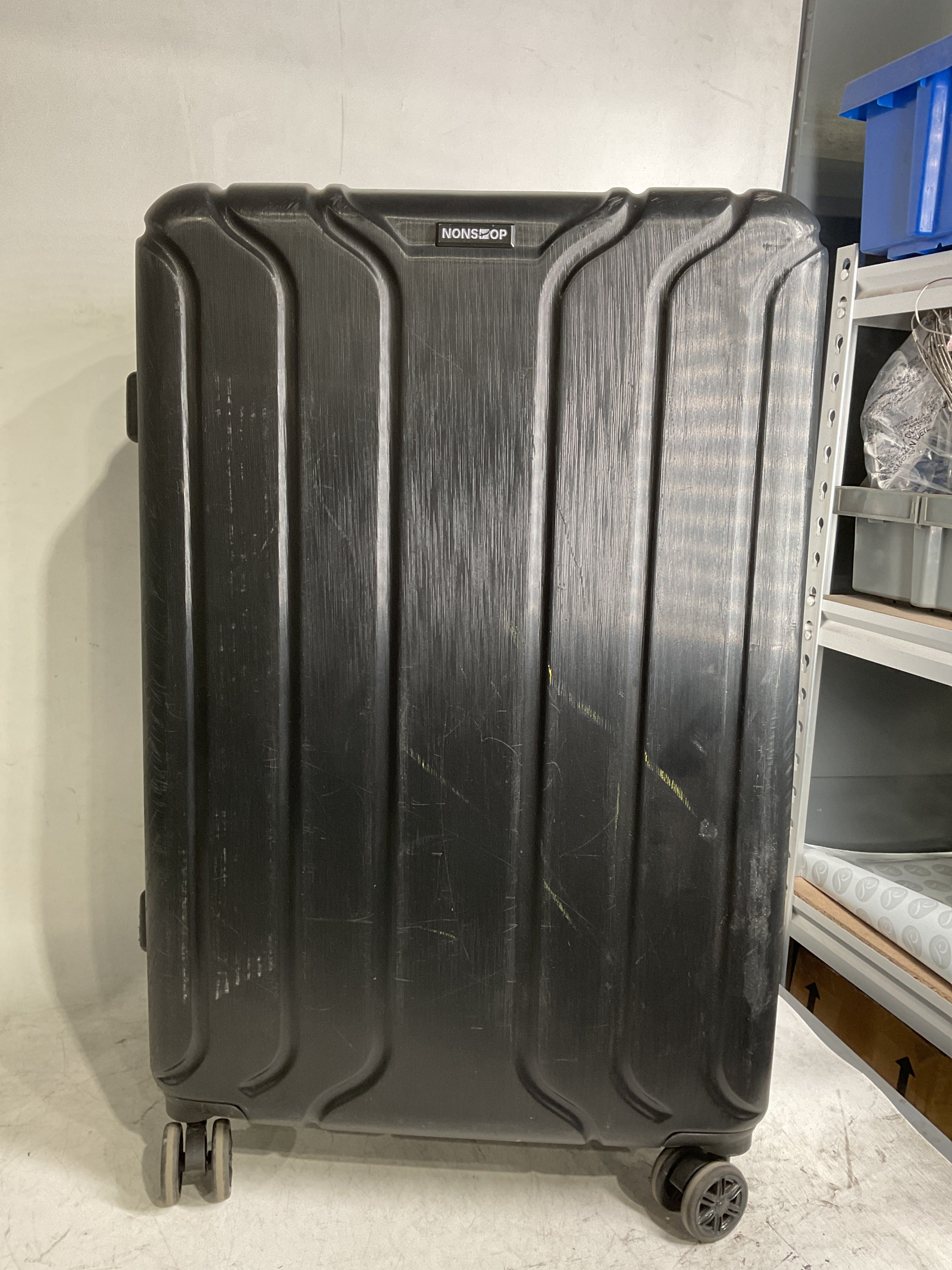 NONSTOP NEW YORK Luggage Expandable Spinner Wheels hard side shell Travel Suitcase Lightweight, TSA Lock, Double USB Port  ( Black , 3-Piece Set (20/24/28) ) Black 3 Piece Set 20 24 28 U44