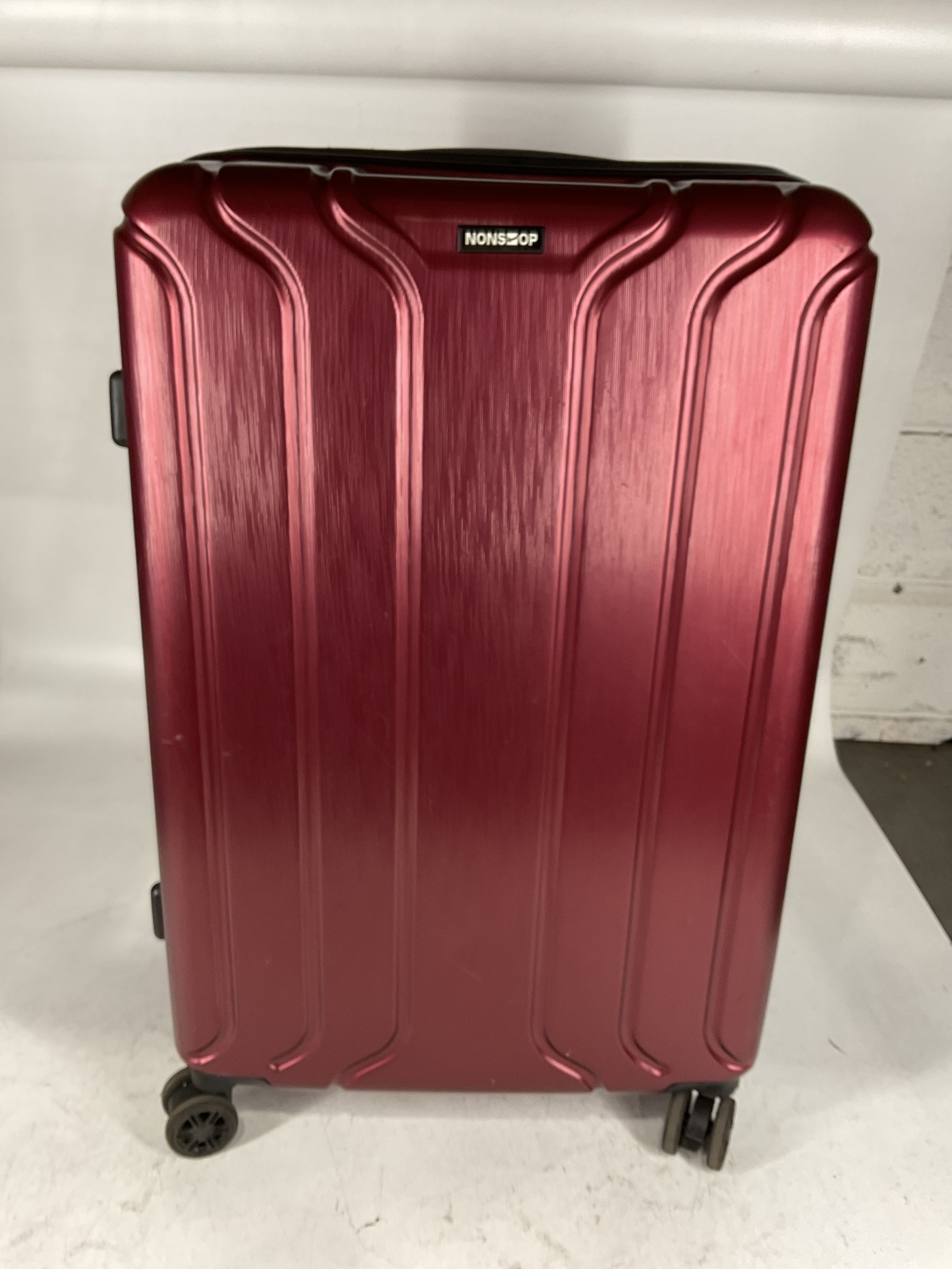 NONSTOP NEW YORK Luggage Expandable Spinner Wheels hard side shell Travel Suitcase Set 3 Piece Lightweight, TSA Lock, Double USB Port + 2 packing cubes U8