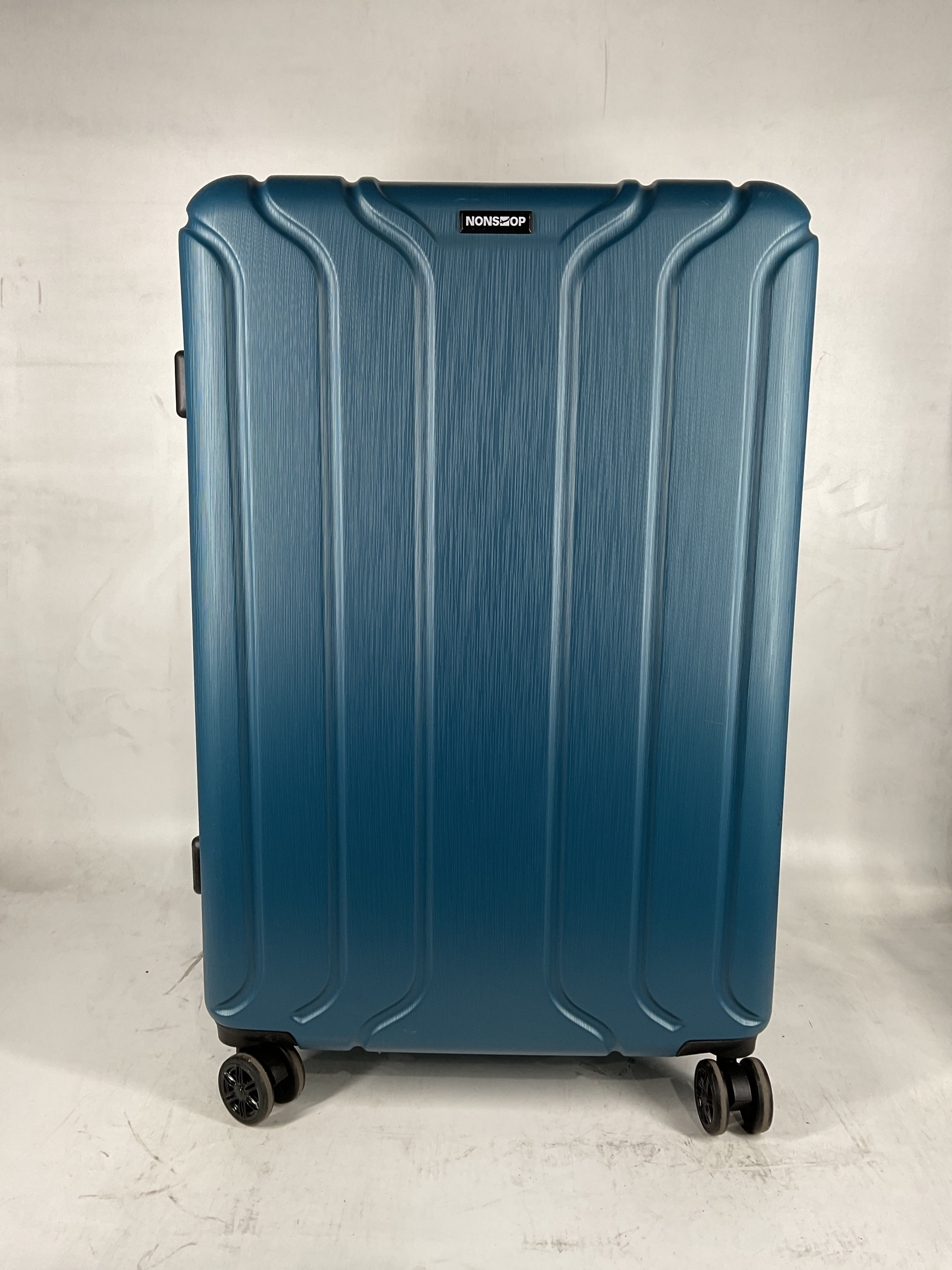 NONSTOP NEW YORK Luggage Expandable Spinner Wheels hard side shell Travel Suitcase Set 3 Piece Lightweight, TSA Lock, Double USB Port + 2 packing cubes Teal 3 Piece Set 20 24 28 U12