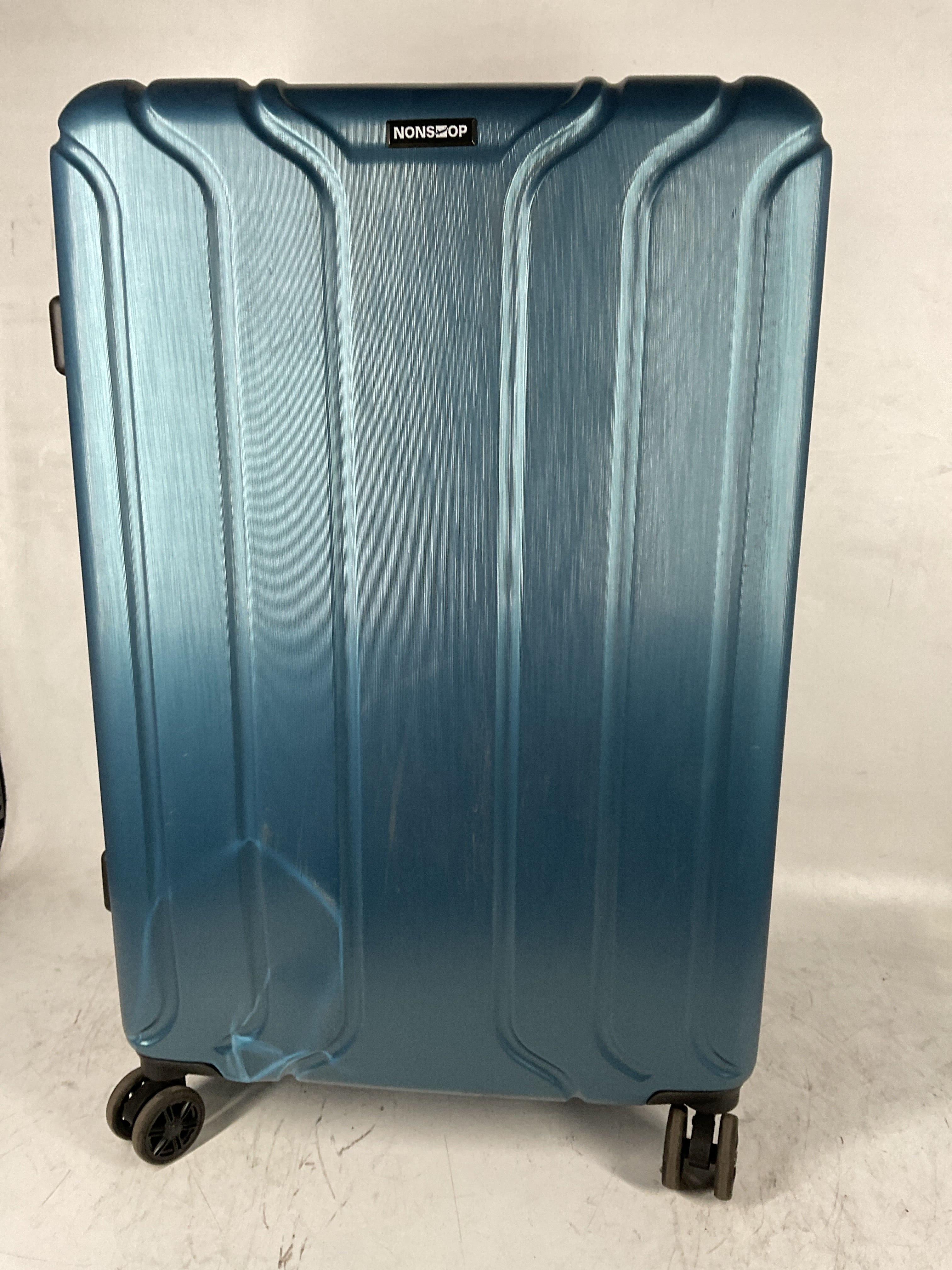 NONSTOP NEW YORK Luggage Expandable Spinner Wheels hard side shell Travel Suitcase Set 3 Piece Lightweight, TSA Lock, Double USB Port + 2 packing cubes Teal 3 Piece Set 20 24 28 U15