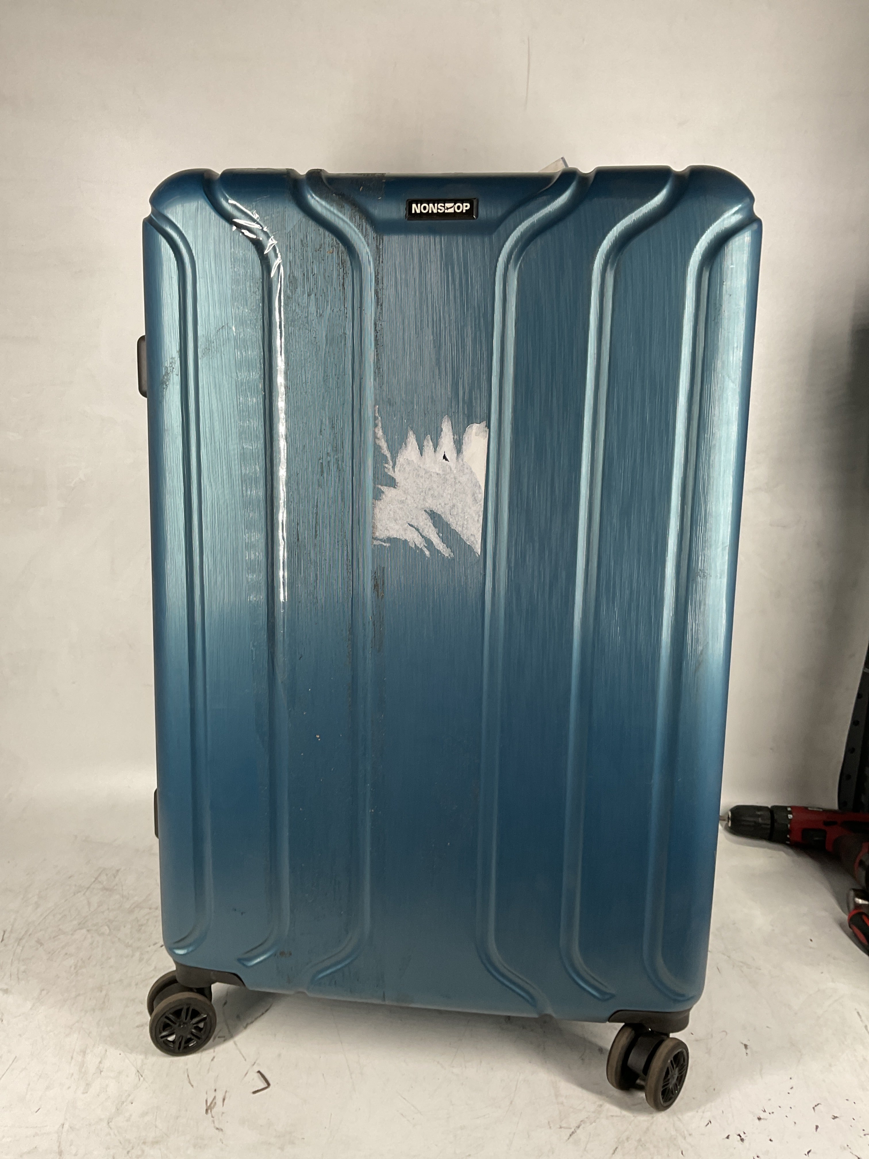 NONSTOP NEW YORK Luggage Expandable Spinner Wheels hard side shell Travel Suitcase Set 3 Piece Lightweight, TSA Lock, Double USB Port + 2 packing cubes Teal 3 Piece Set 20 24 28 U17