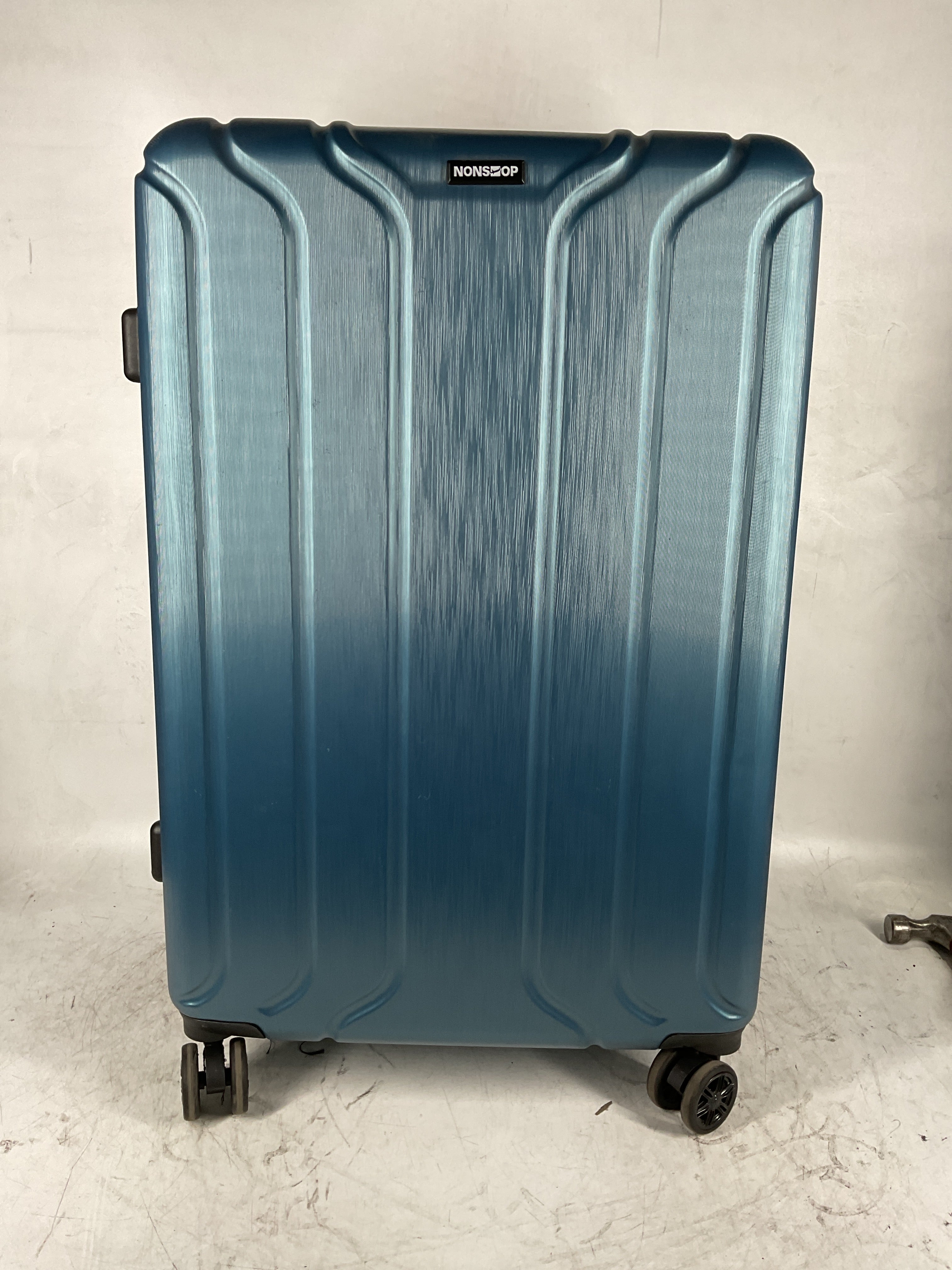 NONSTOP NEW YORK Luggage Expandable Spinner Wheels hard side shell Travel Suitcase Lightweight, TSA Lock, Double USB Port  ( Teal , 3-Piece Set (20/24/28) ) Teal 3 Piece Set 20 24 28 U19