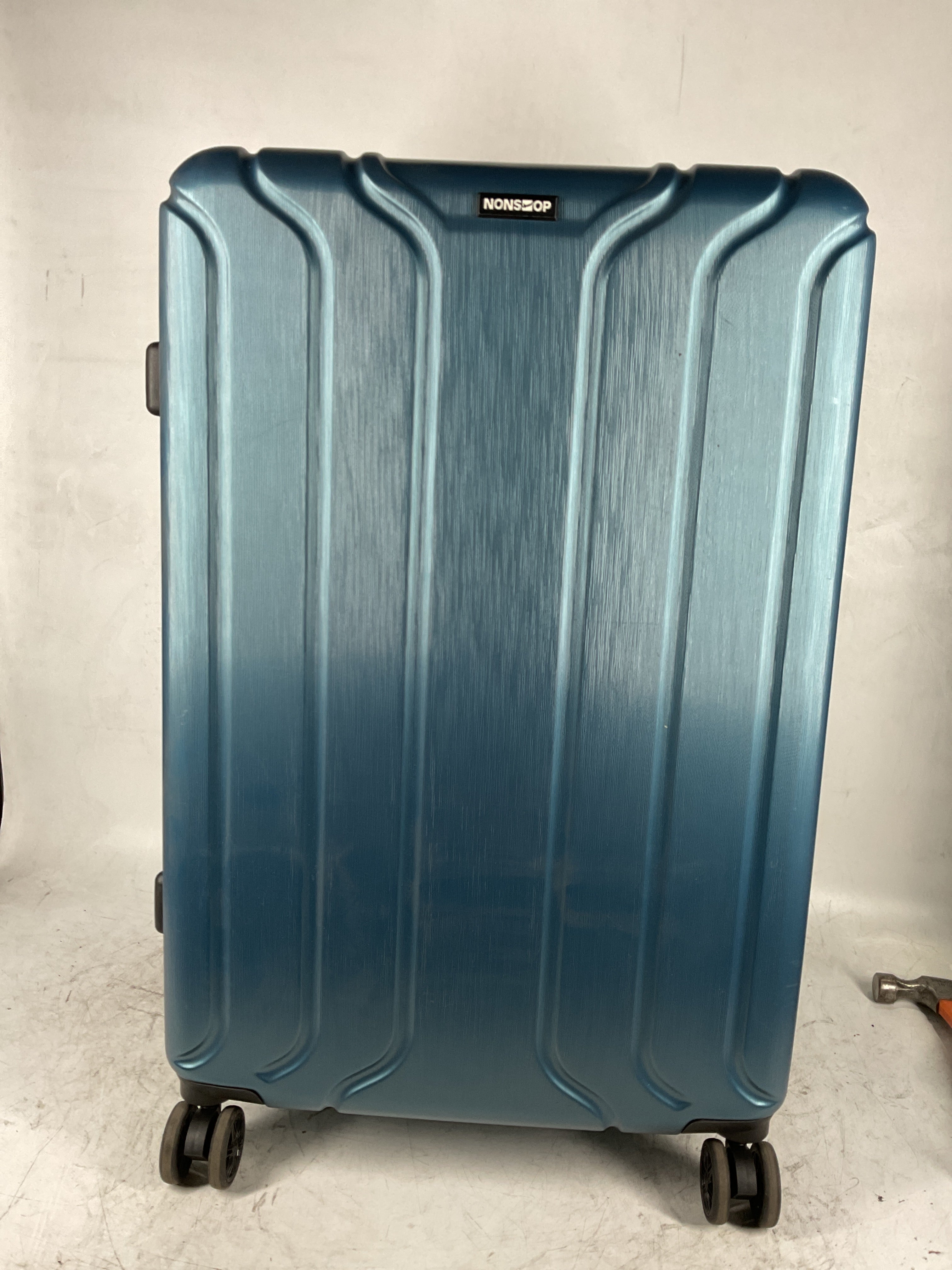 NONSTOP NEW YORK Luggage Expandable Spinner Wheels hard side shell Travel Suitcase Lightweight, TSA Lock, Double USB Port  ( Teal , 3-Piece Set (20/24/28) ) Teal 3 Piece Set 20 24 28 U20