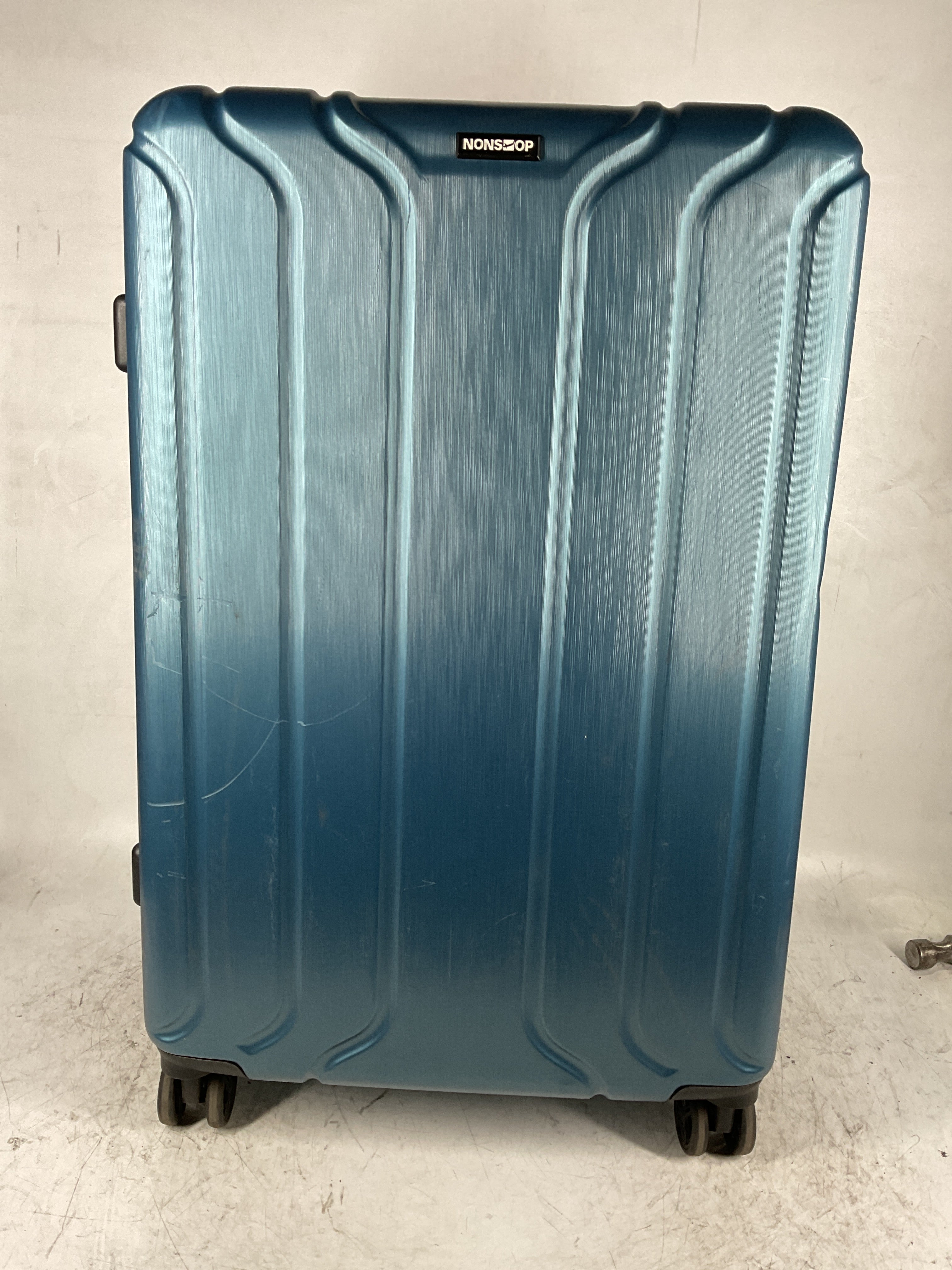 NONSTOP NEW YORK Luggage Expandable Spinner Wheels hard side shell Travel Suitcase Lightweight, TSA Lock, Double USB Port  ( Teal , 3-Piece Set (20/24/28) ) Teal 3 Piece Set 20 24 28 U22
