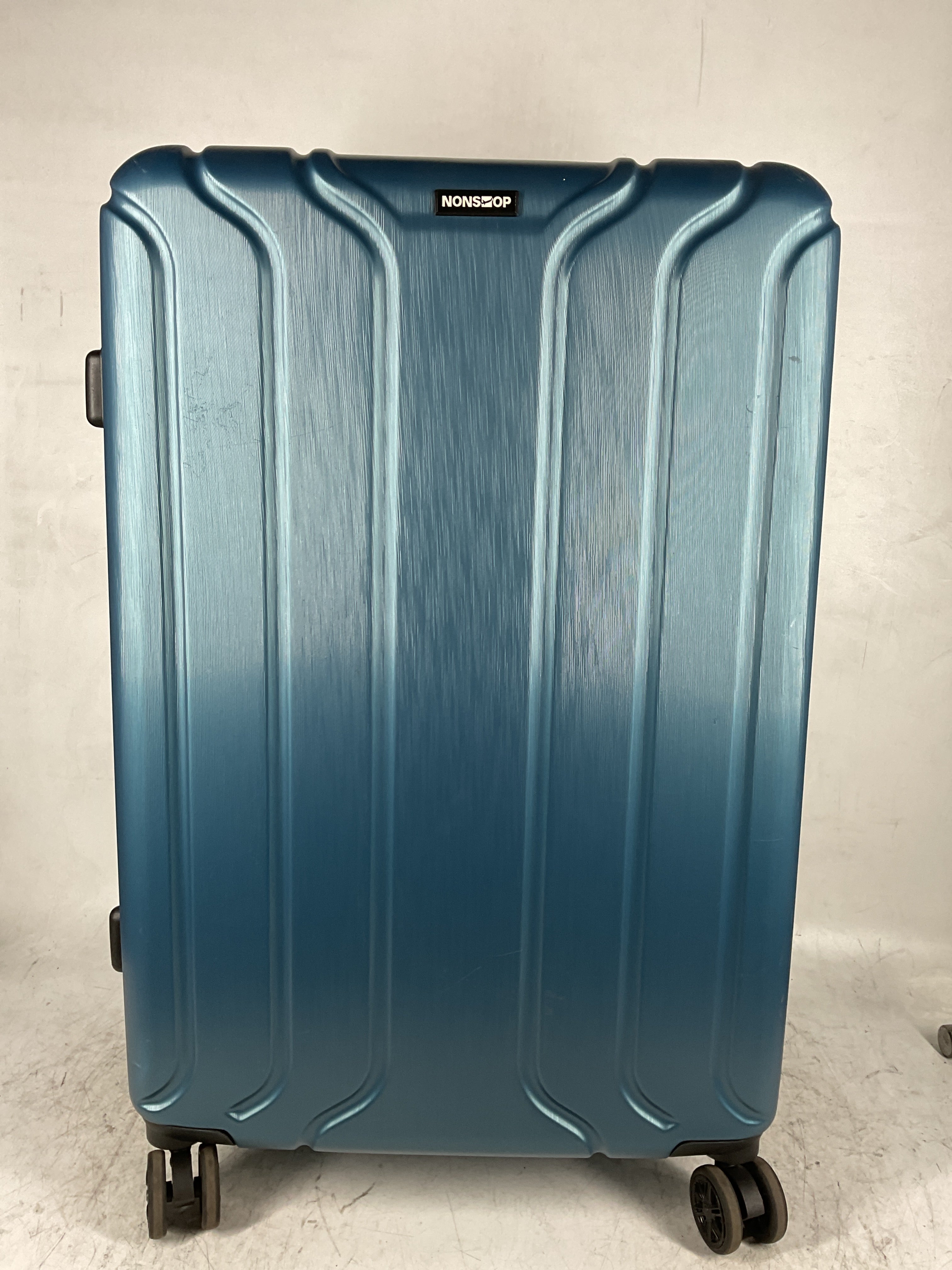 NONSTOP NEW YORK Luggage Expandable Spinner Wheels hard side shell Travel Suitcase Lightweight, TSA Lock, Double USB Port  ( Teal , 3-Piece Set (20/24/28) ) Teal 3 Piece Set 20 24 28 U23