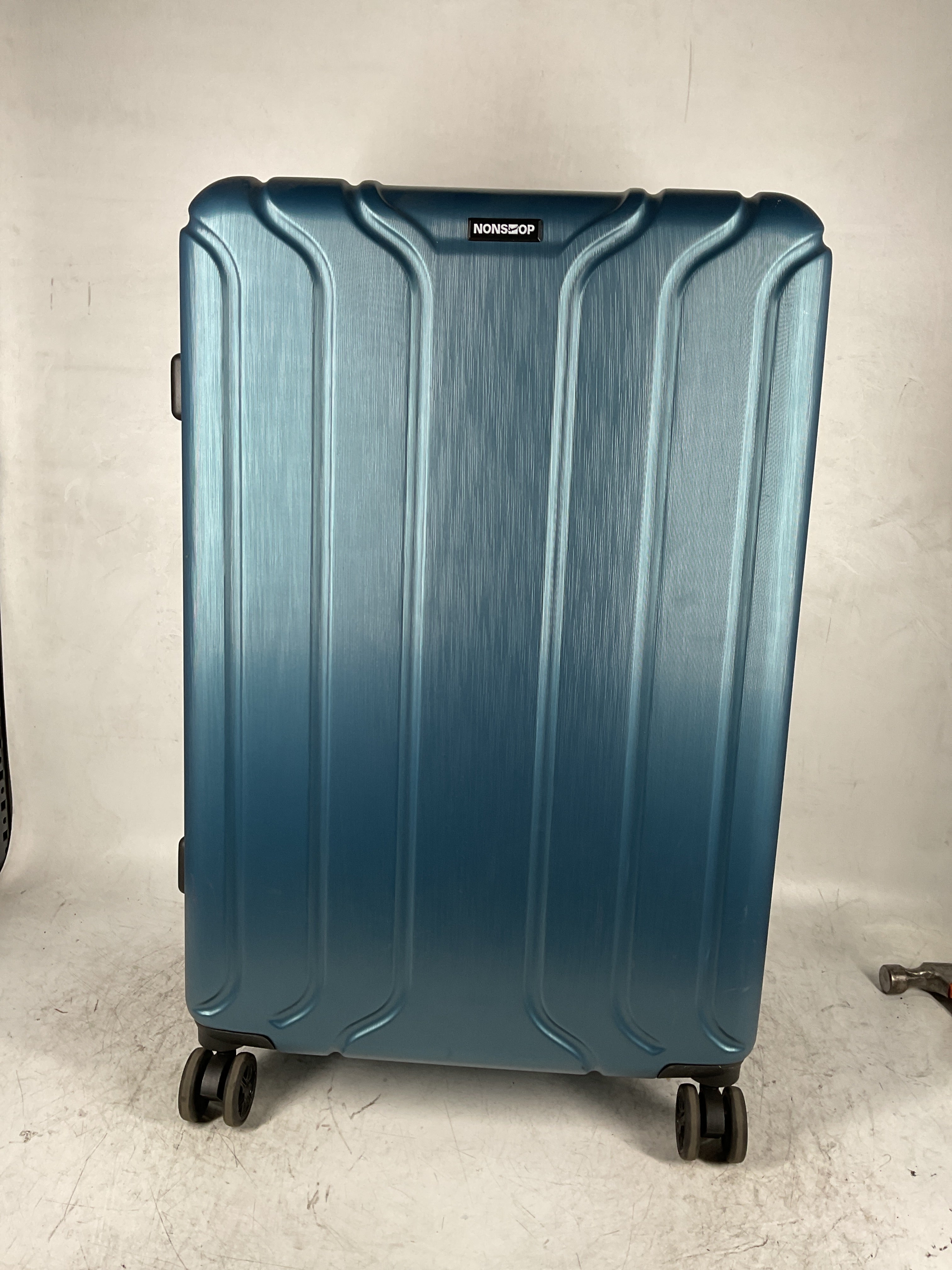 NONSTOP NEW YORK Luggage Expandable Spinner Wheels hard side shell Travel Suitcase Lightweight, TSA Lock, Double USB Port  ( Teal , 3-Piece Set (20/24/28) ) Teal 3 Piece Set 20 24 28 U24