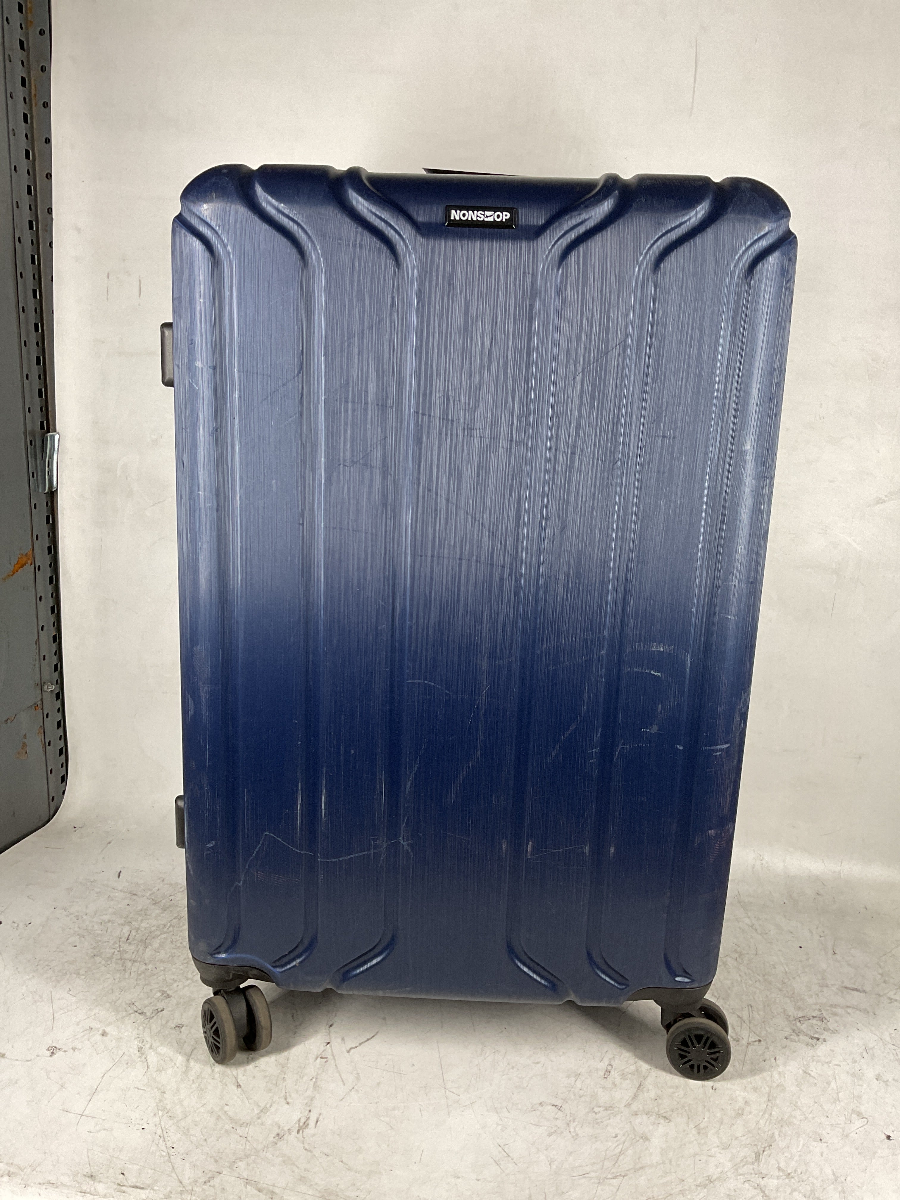 NONSTOP NEW YORK Luggage Expandable Spinner Wheels hard side shell Travel Suitcase Lightweight, TSA Lock, Double USB Port  ( Navy , 3-Piece Set (20/24/28) ) Navy 3 Piece Set 20 24 28 U23