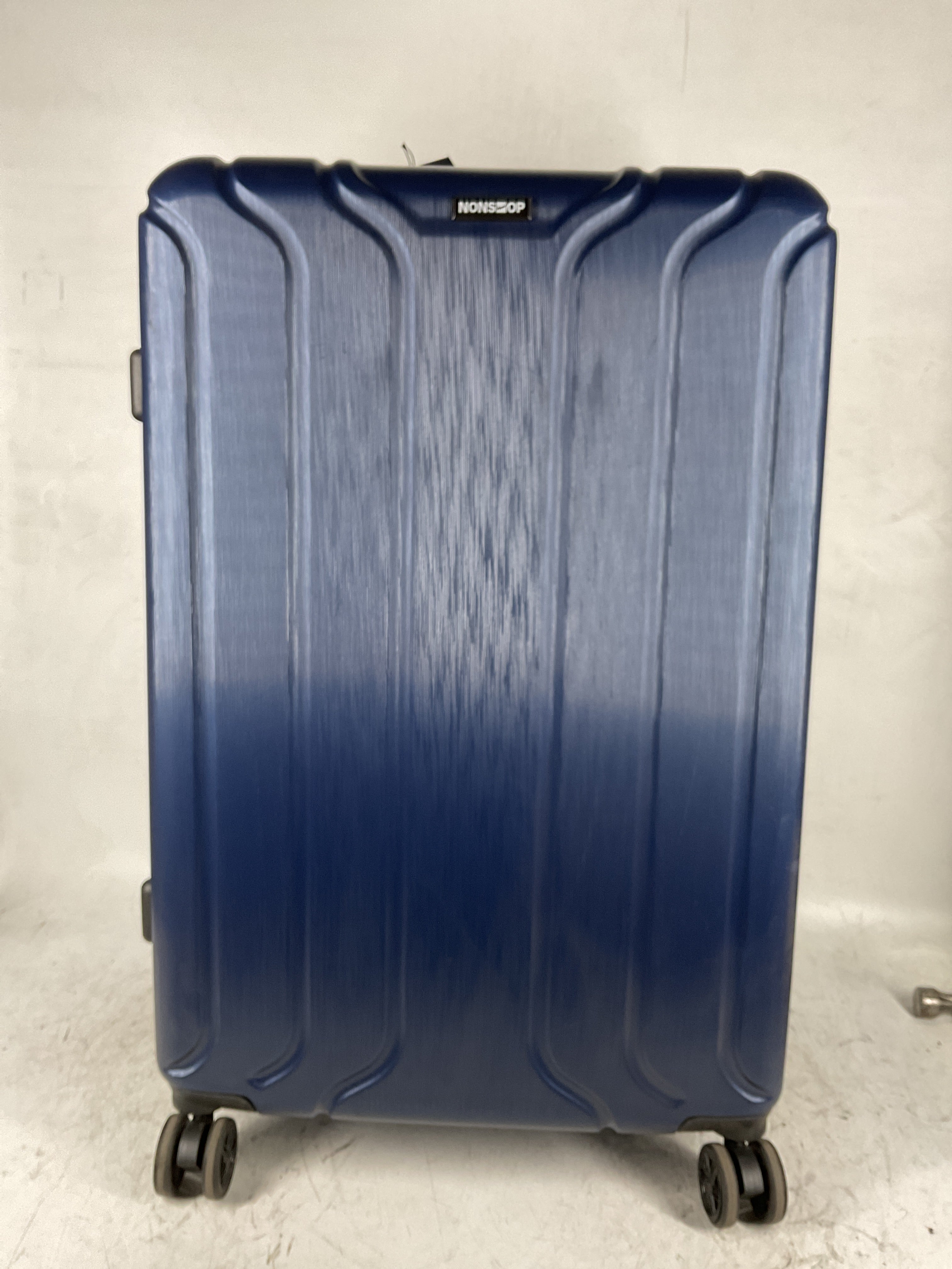 NONSTOP NEW YORK Luggage Expandable Spinner Wheels hard side shell Travel Suitcase Lightweight, TSA Lock, Double USB Port  ( Navy , 3-Piece Set (20/24/28) ) Navy 3 Piece Set 20 24 28 U25