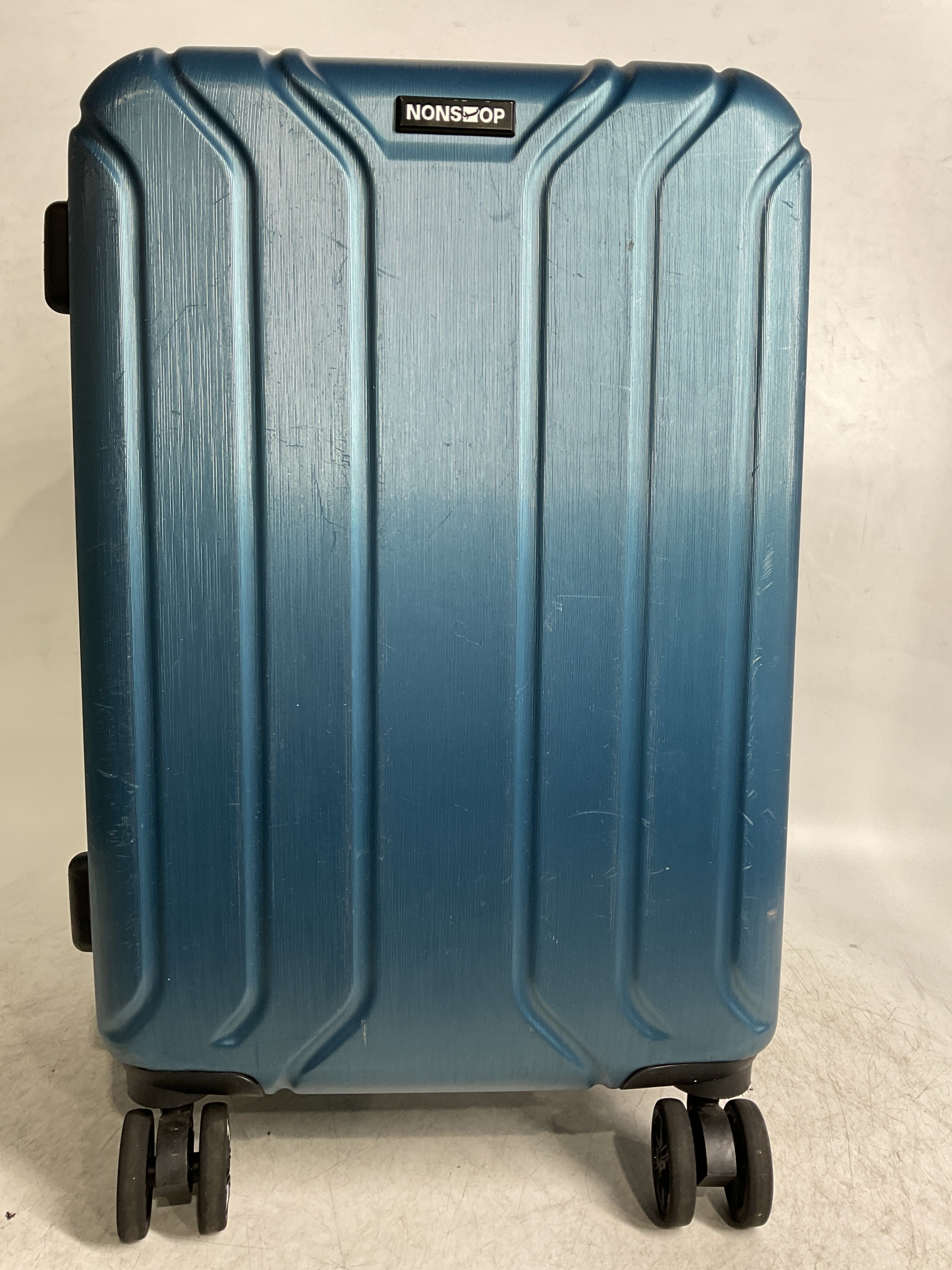 NONSTOP NEW YORK Luggage Expandable Spinner Wheels hard side shell Travel Suitcase Lightweight, TSA Lock, Double USB Port  ( Teal , 3-Piece Set (20/24/28) ) Teal 3 Piece Set 20 24 28 U2