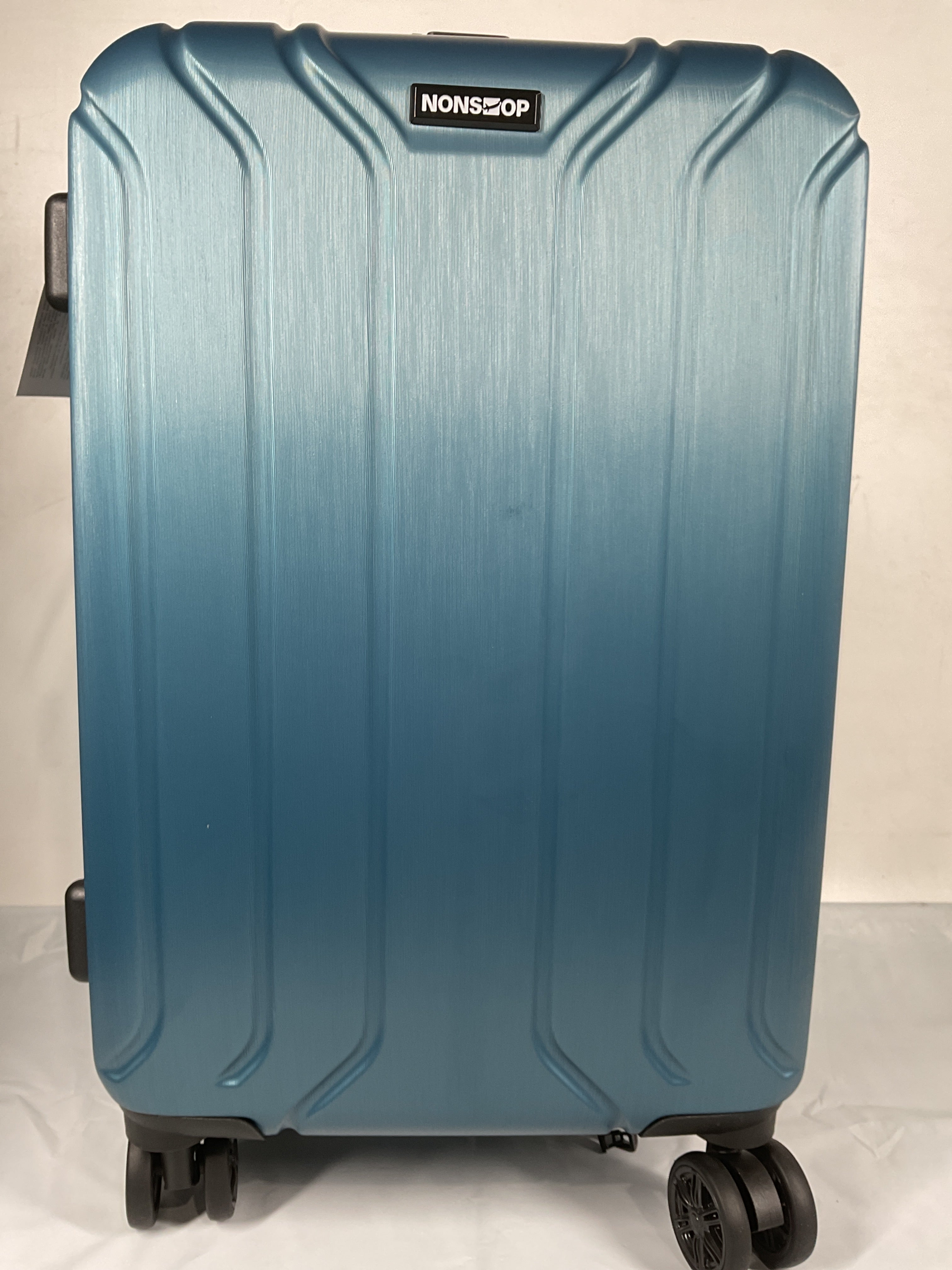 NONSTOP NEW YORK Luggage Expandable Spinner Wheels hard side shell Travel Suitcase Lightweight, TSA Lock, Double USB Port  ( Teal , 3-Piece Set (20/24/28) ) Teal 3 Piece Set 20 24 28 U4