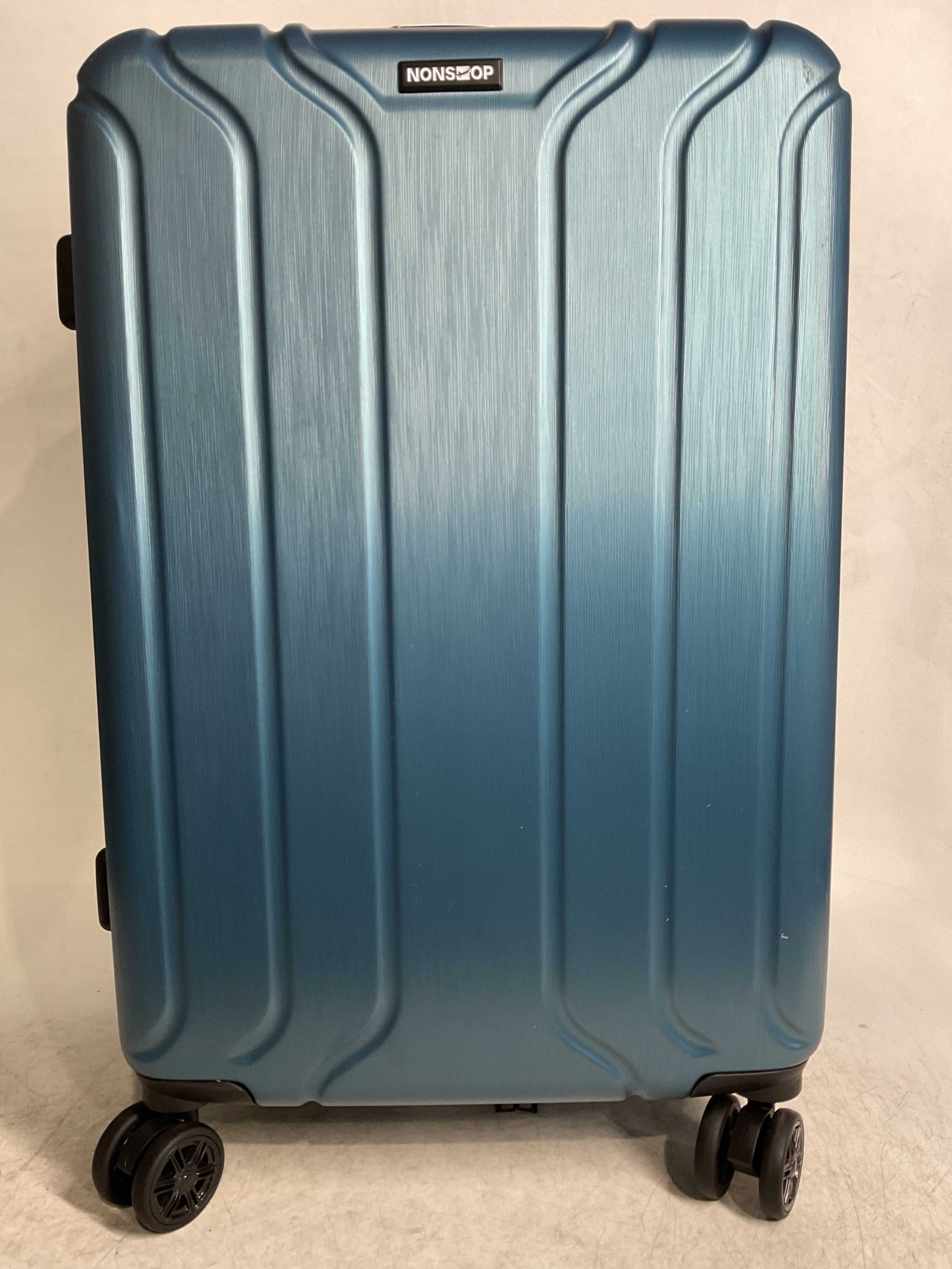 NONSTOP NEW YORK Luggage Expandable Spinner Wheels hard side shell Travel Suitcase Lightweight, TSA Lock, Double USB Port  ( Teal , 3-Piece Set (20/24/28) ) Teal 3 Piece Set 20 24 28 U5