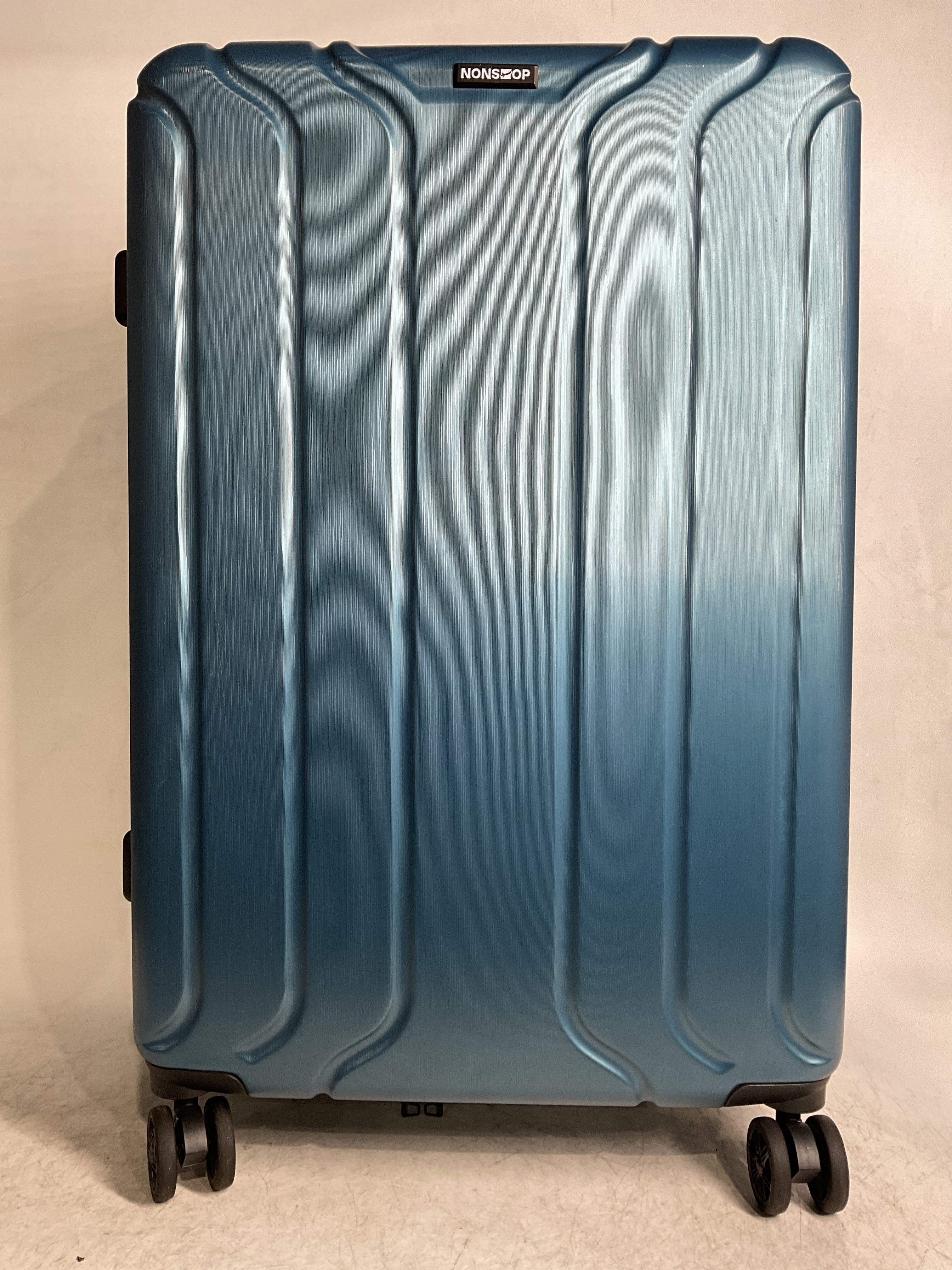 NONSTOP NEW YORK Luggage Expandable Spinner Wheels hard side shell Travel Suitcase Lightweight, TSA Lock, Double USB Port  ( Teal , 3-Piece Set (20/24/28) ) Teal 3 Piece Set 20 24 28 U3