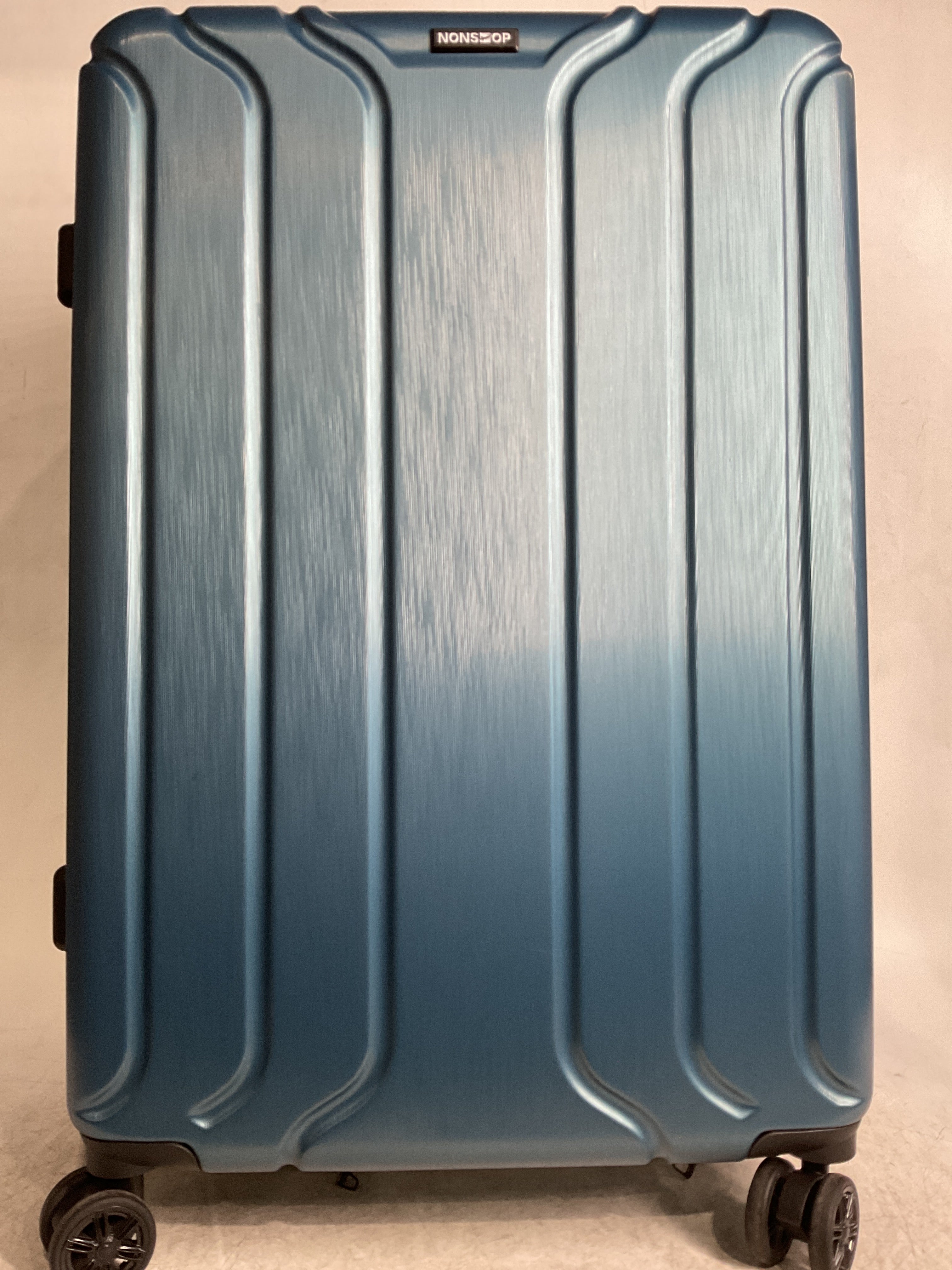 NONSTOP NEW YORK Luggage Expandable Spinner Wheels hard side shell Travel Suitcase Lightweight, TSA Lock, Double USB Port  ( Teal , 3-Piece Set (20/24/28) ) Teal 3 Piece Set 20 24 28 U4