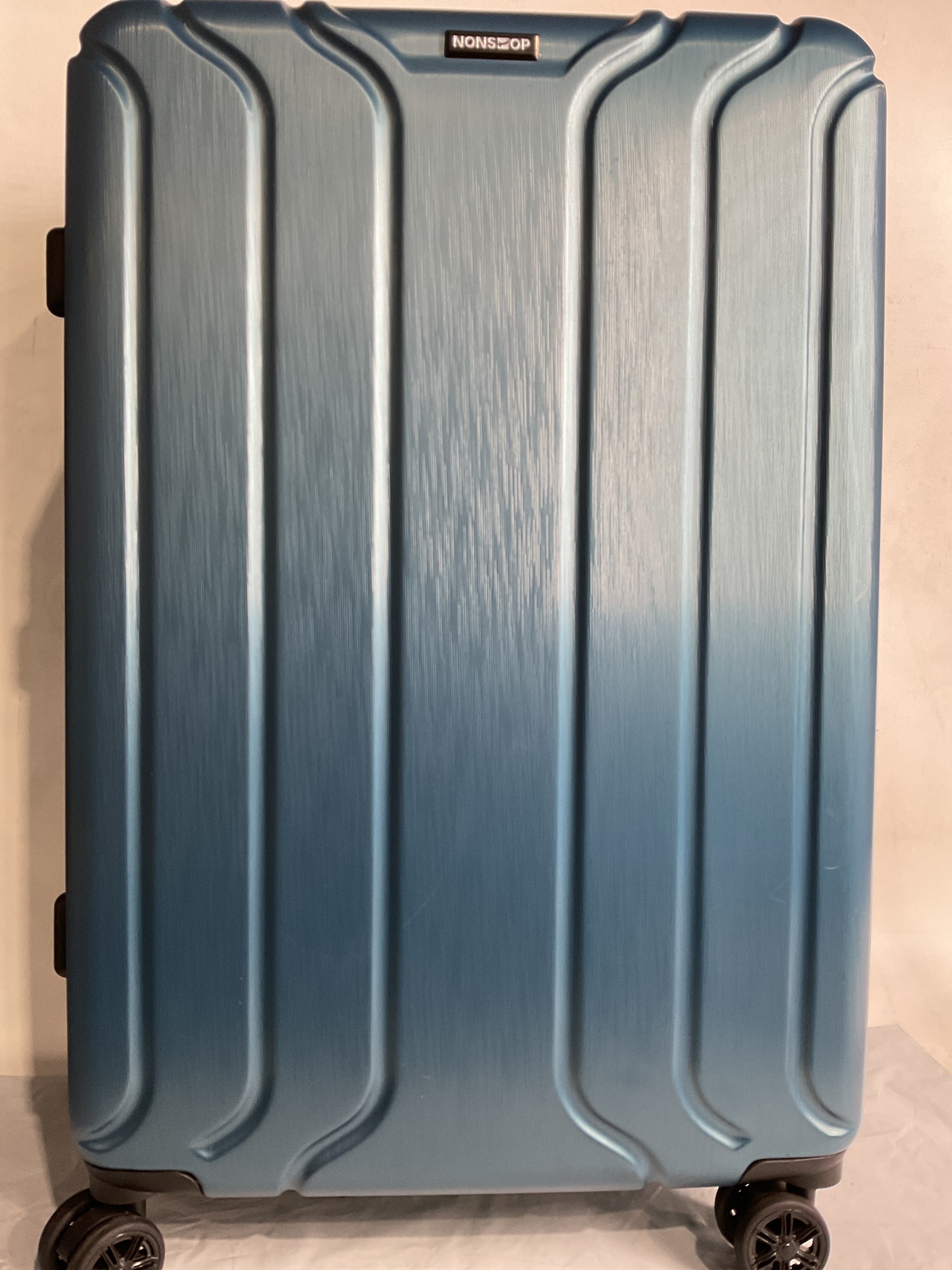 NONSTOP NEW YORK Luggage Expandable Spinner Wheels hard side shell Travel Suitcase Lightweight, TSA Lock, Double USB Port  ( Teal , 3-Piece Set (20/24/28) ) Teal 3 Piece Set 20 24 28 U5