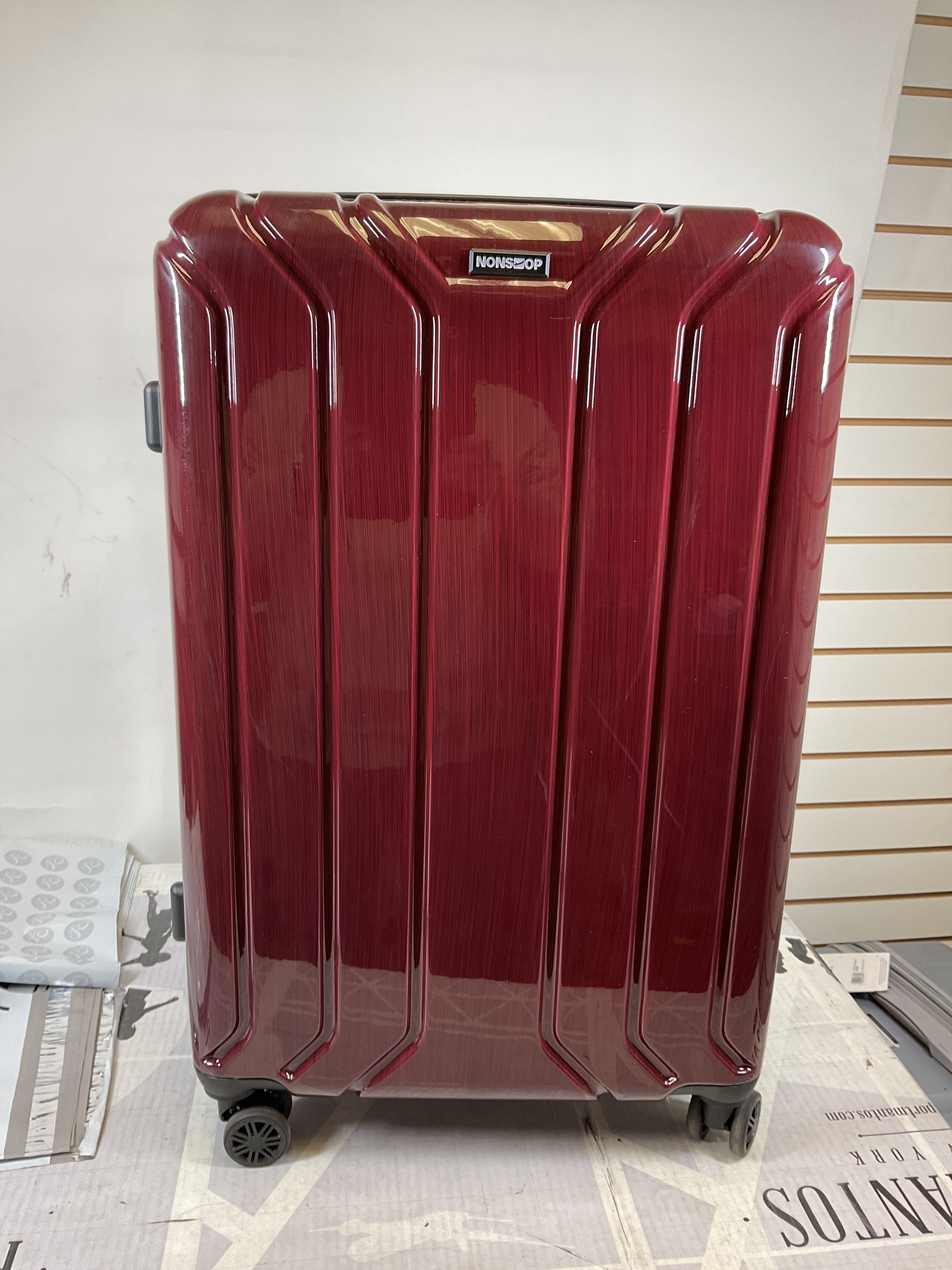 NONSTOP New York Elite Luggage Expandable Lightweight Spinner Wheels hard side shell Travel Suitcase Set, TSA Lock, Double USB Port, 3 packing cubes ( Cabernet , 6-Piece Set ) Cabernet 6 Piece Set U1