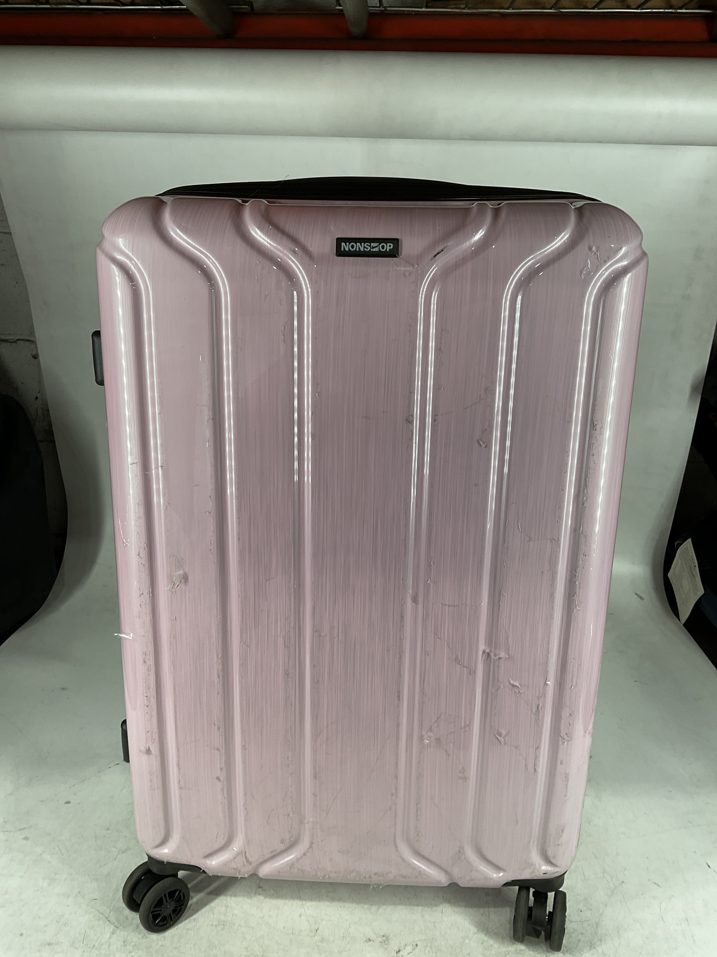 NONSTOP New York Elite Luggage Expandable Lightweight Spinner Wheels hard side shell Travel Suitcase Set, TSA Lock, Double USB Port, 3 packing cubes Blush Pink 3 Piece Set 20 24 28 U3
