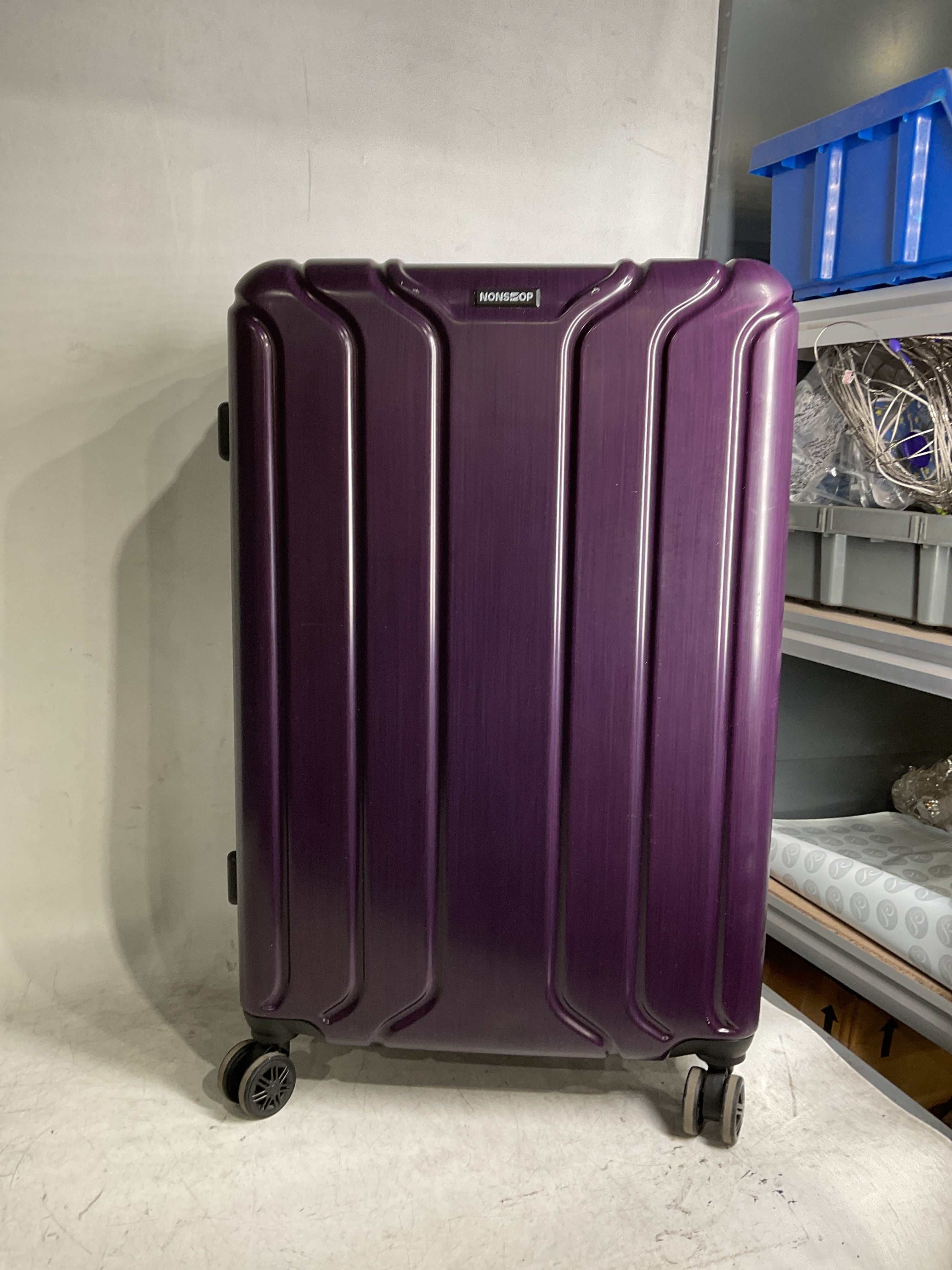 NONSTOP New York Elite Luggage Expandable Lightweight Spinner Wheels hard side shell Travel Suitcase Set, TSA Lock, Double USB Port, 3 packing cubes ( Purple , 3-piece Set (20/24/28) ) Purple 3 Piece Set 20 24 28 U1