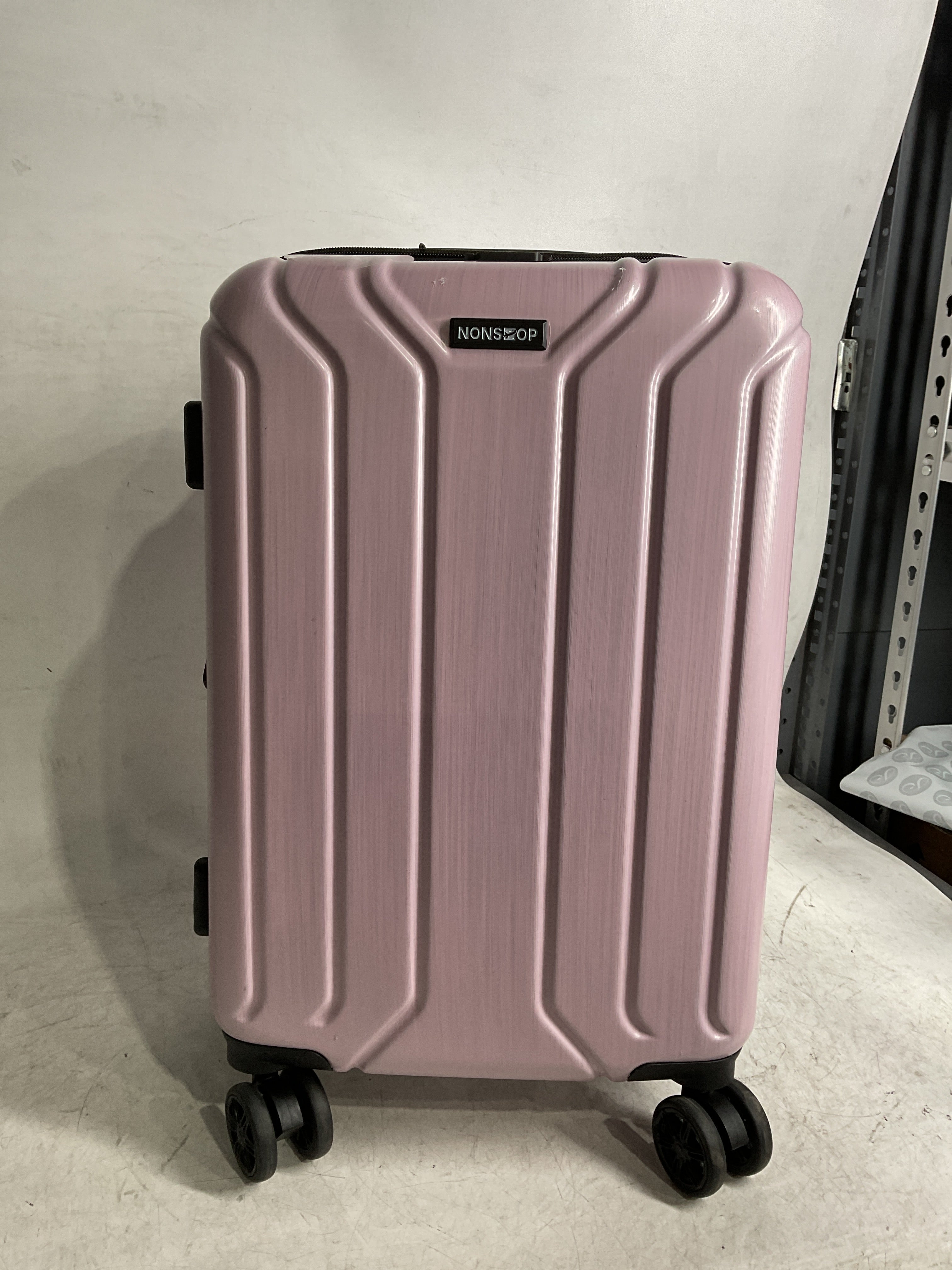 NONSTOP New York Elite Luggage Expandable Lightweight Spinner Wheels hard side shell Travel Suitcase Set, TSA Lock, Double USB Port, 3 packing cubes ( Blush Pink , Carry-On 21-Inch ) Blush Pink Carry On 21 Inch U1
