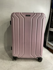 NONSTOP New York Elite Luggage Expandable Lightweight Spinner Wheels hard side shell Travel Suitcase Set, TSA Lock, Double USB Port, 3 packing cubes ( Blush Pink , Checked-Medium 24-Inch ) Blush Pink Checked Medium 24 Inch U2