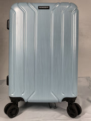 NONSTOP New York Elite Luggage Expandable Lightweight Spinner Wheels hard side shell Travel Suitcase Set, TSA Lock, Double USB Port, 3 packing cubes ( Sky Blue , Checked-Medium 24-Inch ) Sky Blue Checked Medium 24 Inch U3