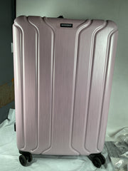 NONSTOP New York Elite Luggage Expandable Lightweight Spinner Wheels hard side shell Travel Suitcase Set, TSA Lock, Double USB Port, 3 packing cubes ( Blush Pink , Checked-Large 28-Inch ) Blush Pink Checked Large 28 Inch U1