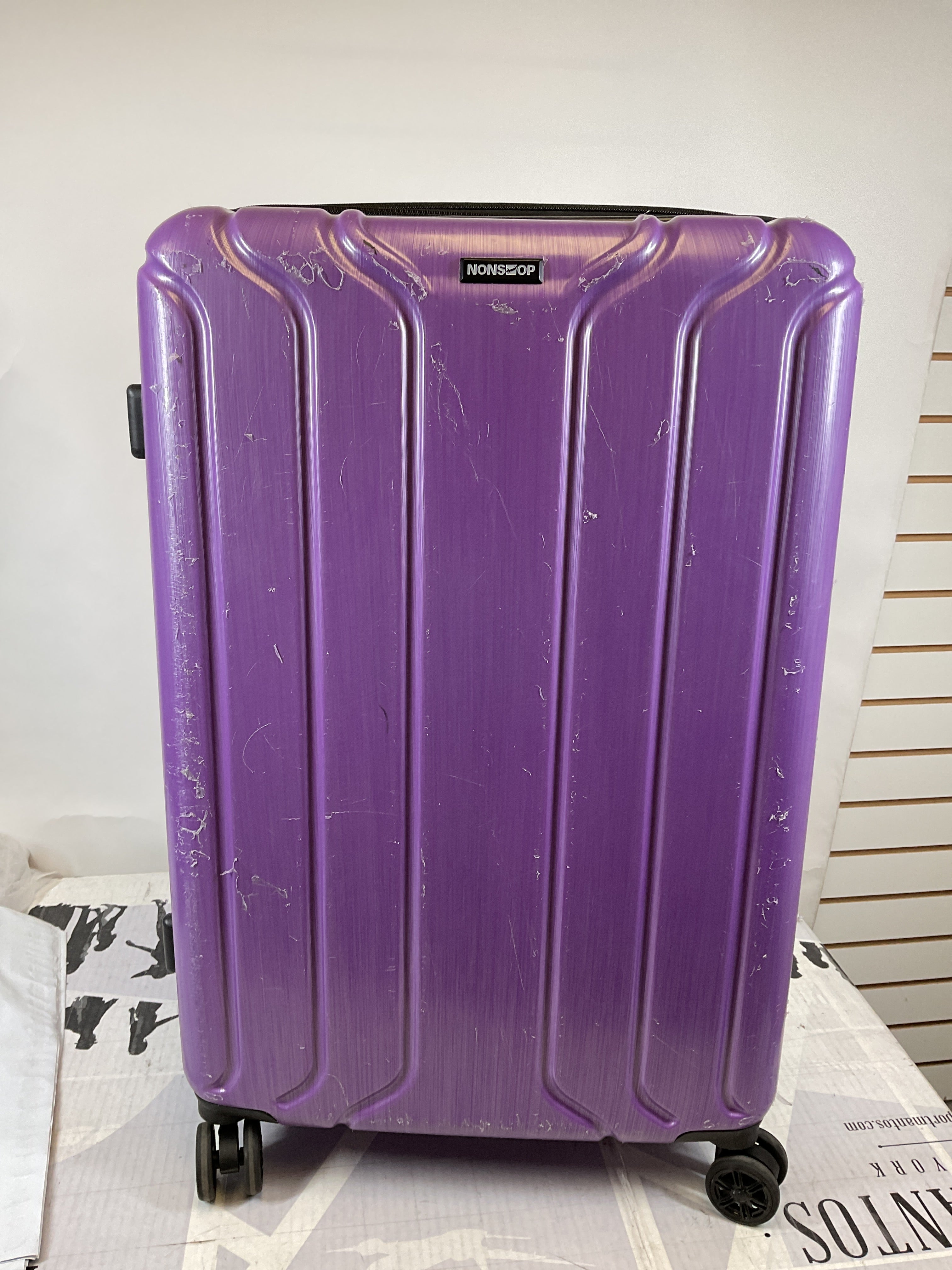 NONSTOP Hardside Large, Lightweight Luggage, 28 Elite ( Purple , Checked-Large 28-Inch ) Purple Checked Large 28 Inch U2