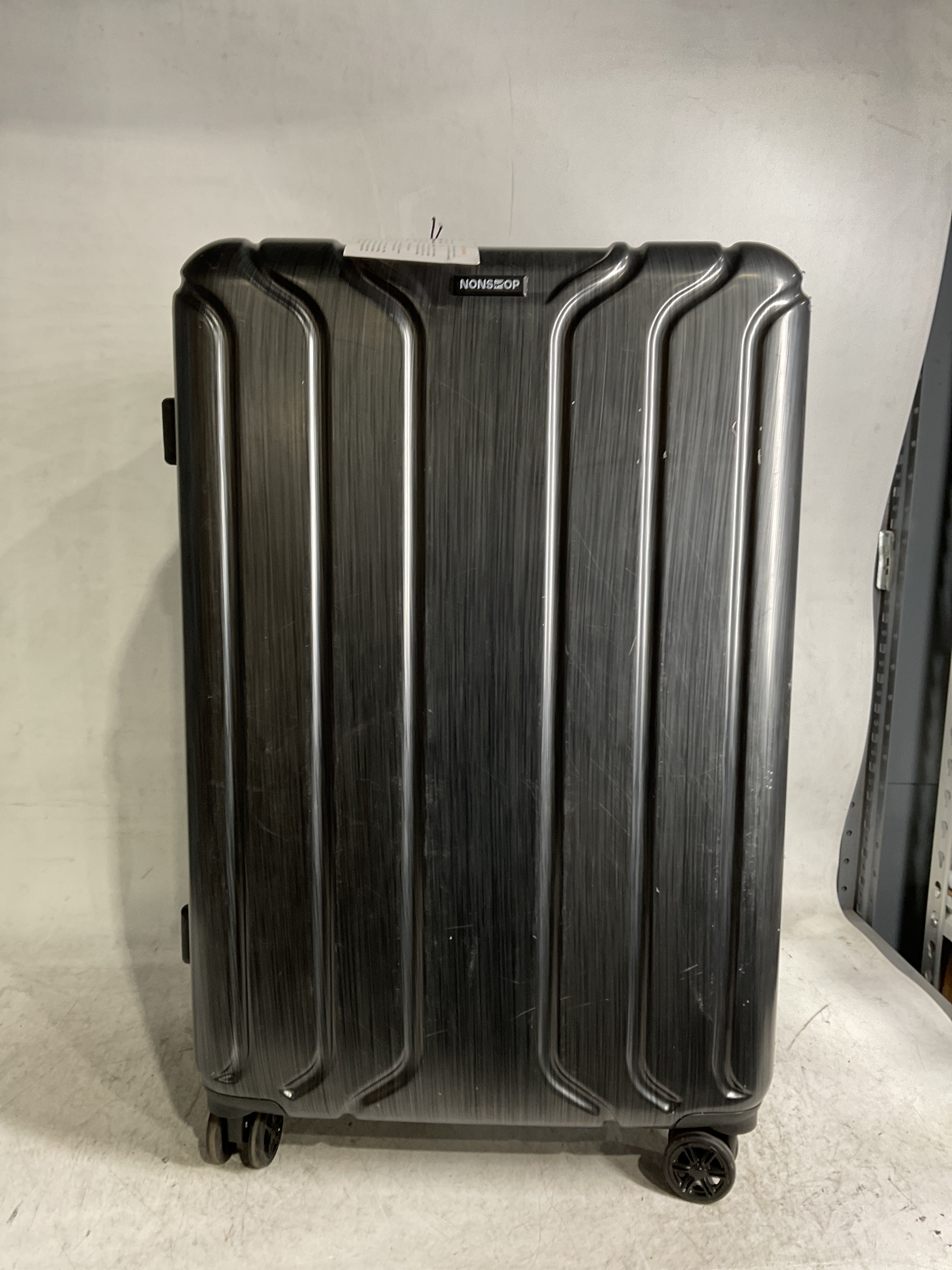 NONSTOP New York Elite Luggage Expandable Lightweight Spinner Wheels hard side shell Travel Suitcase Set, TSA Lock, Double USB Port, 3 packing cubes ( Charcoal , Checked-Large 28-Inch ) Charcoal Checked Large 28 Inch U3