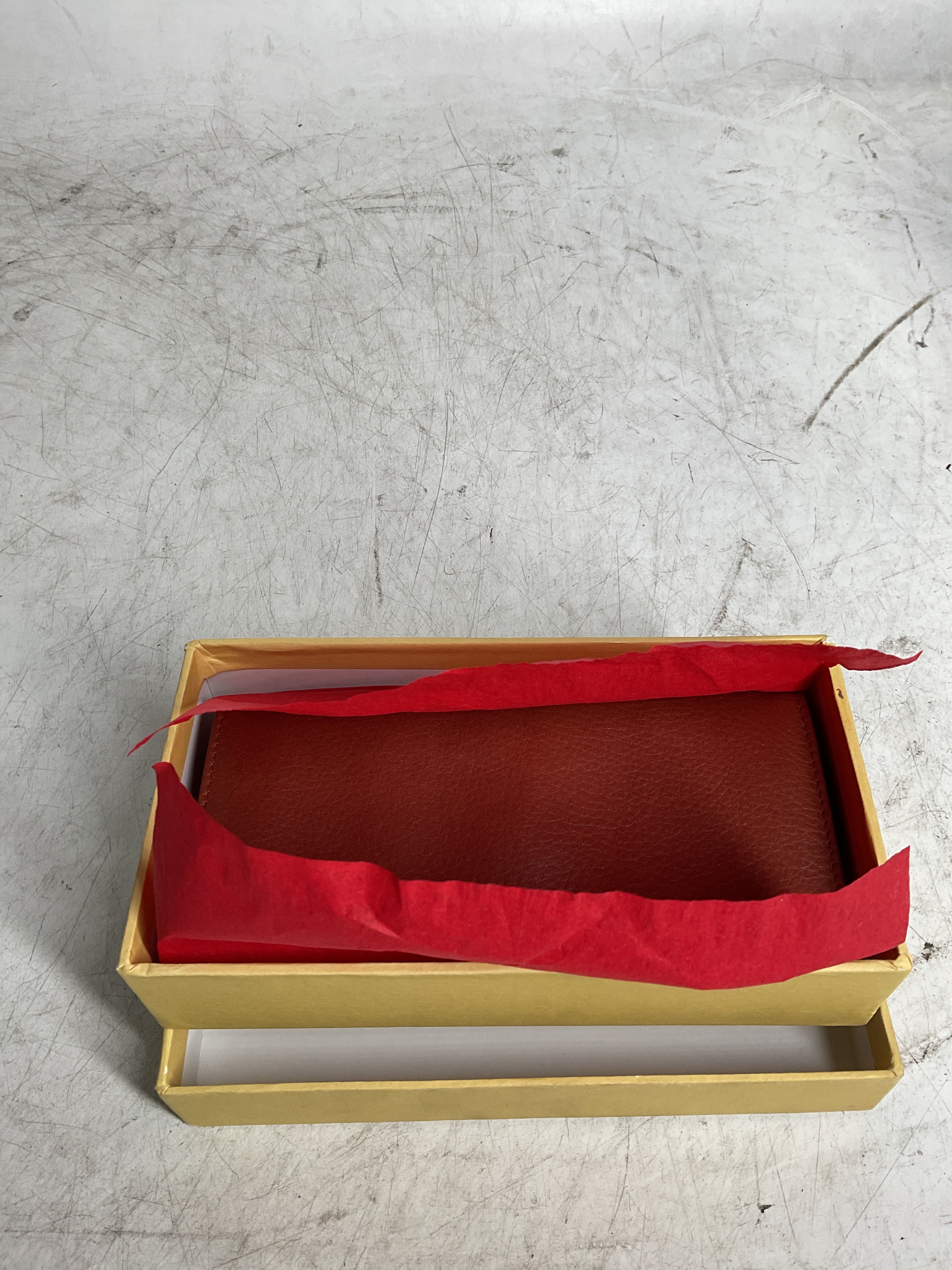 Osgoode Marley Cashmere RFID Blocking Mens Tri-Fold Leather Wallet ( Brandy , One Size ) Brandy One Size U2