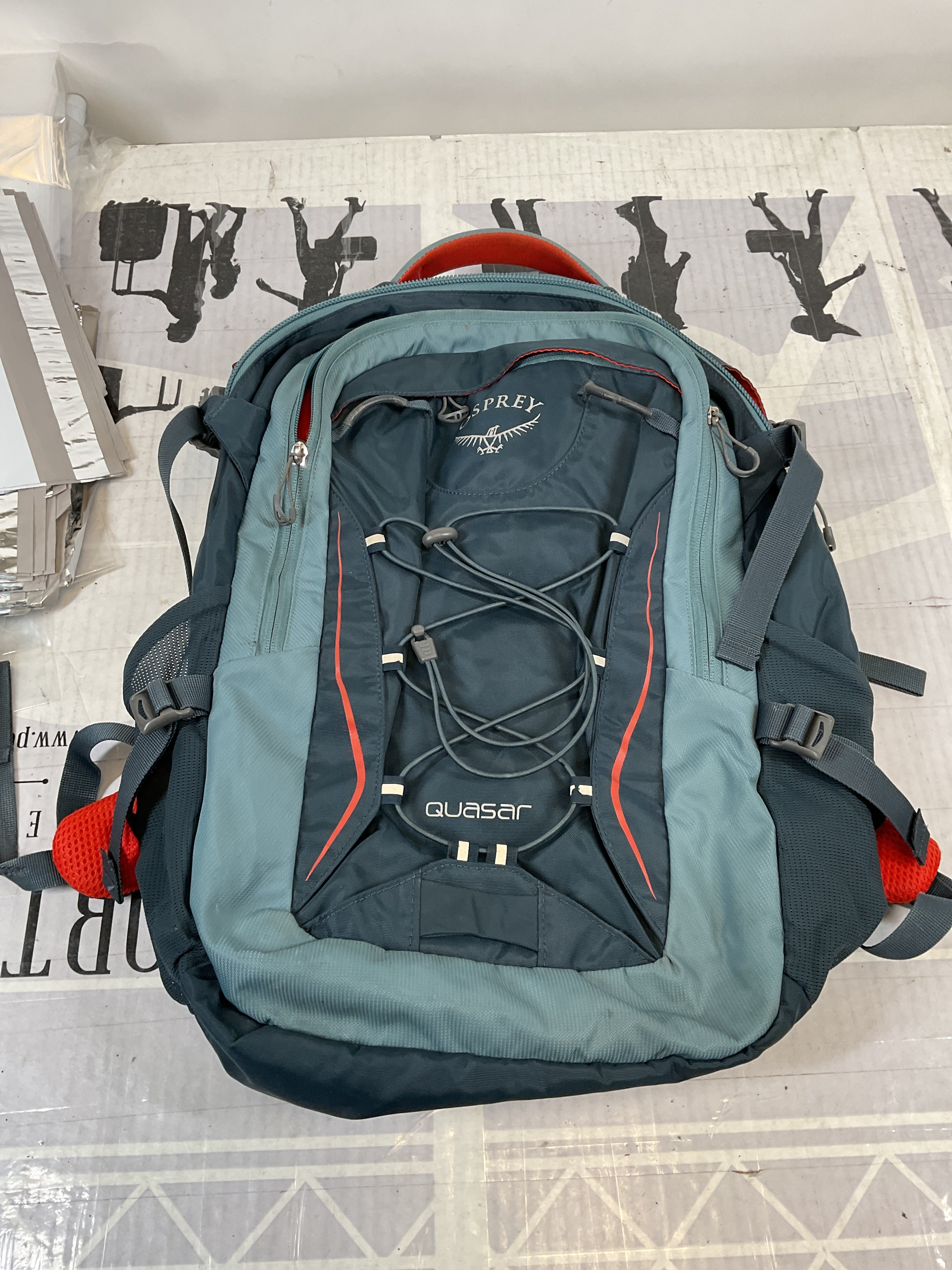 Osprey Packs Quasar Men's Laptop Backpack ( Torrent Blue Heather , One Size ) Torrent Blue Heather One Size U1