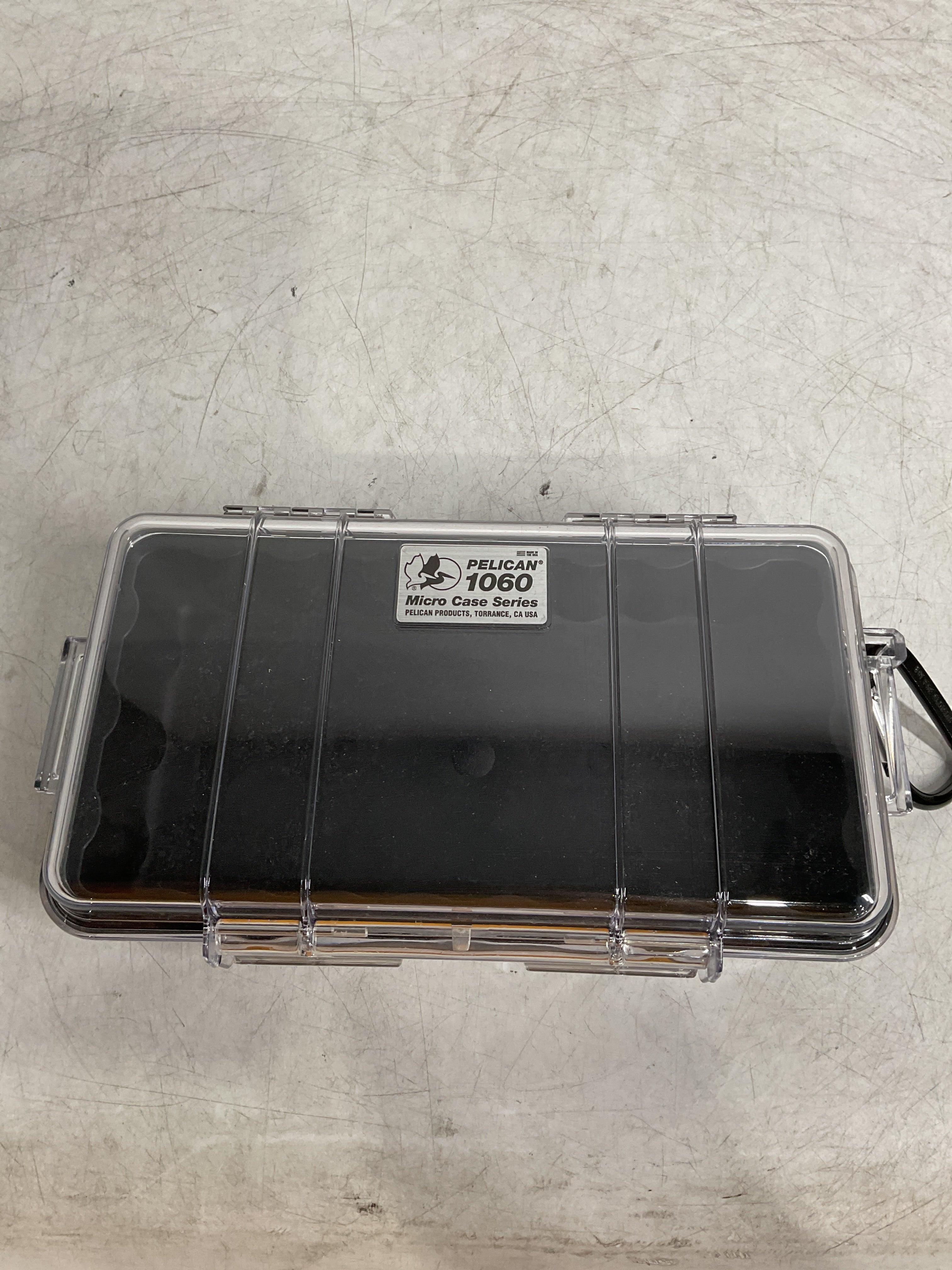Pelican 1060 Micro Case - for iPhone, Cell Phone, GoPro, Camera, and More ( Black/Clear , One Size ) Black/Clear One Size U1