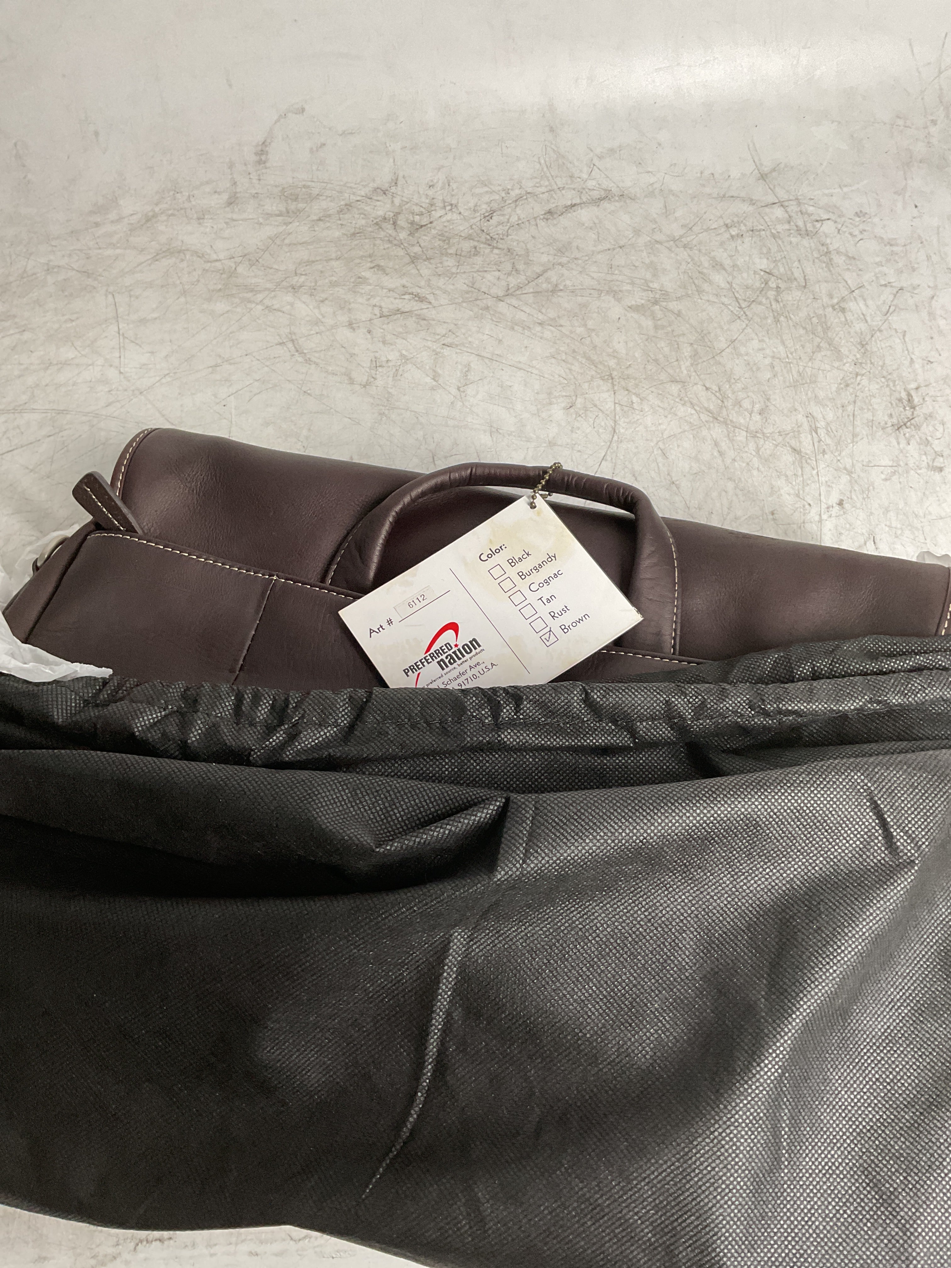 Preferred Nation Bellino Leather Messenger ( Brown , One Size ) Brown One Size U2