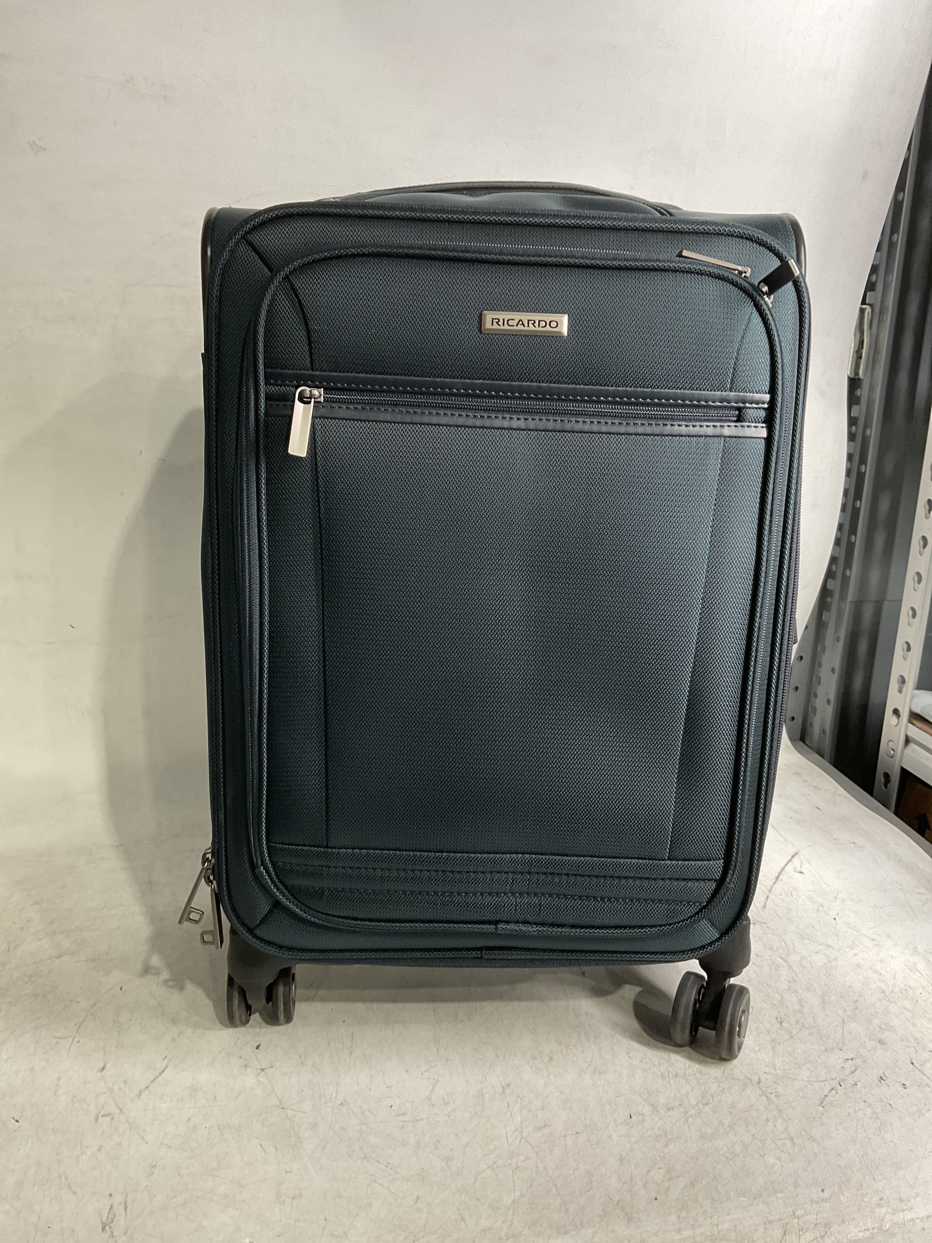 Ricardo Beverly Hills Avalon Softside Luggage Made with Sustainable 100% Recycled PET (rPET), Lightweight, Eco-Friendly Travel, Expandable, Dual Spinner Wheels ( Storm Blue , 20-inch ) Storm Blue 20 Inch U2