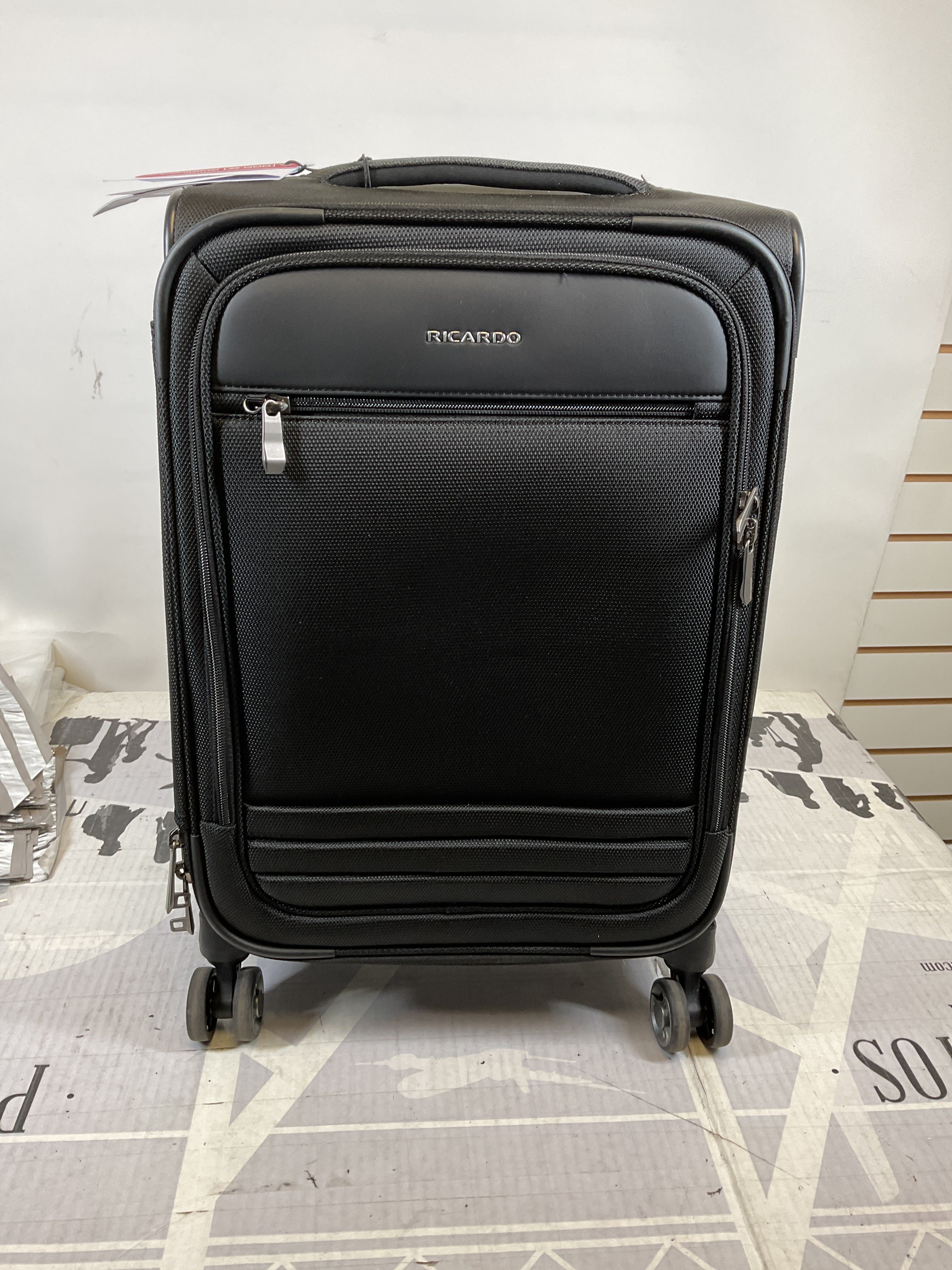 Ricardo Beverly Hills Ashbury Softside Luggage, Expandable Suitcase, Lightweight Sustainable rPET Travel Bag with TSA Lock & Dual Spinner Wheels, 20-inch Carry-on ( Black , Carry-On 20-Inch ) Black Carry On 20 Inch U1
