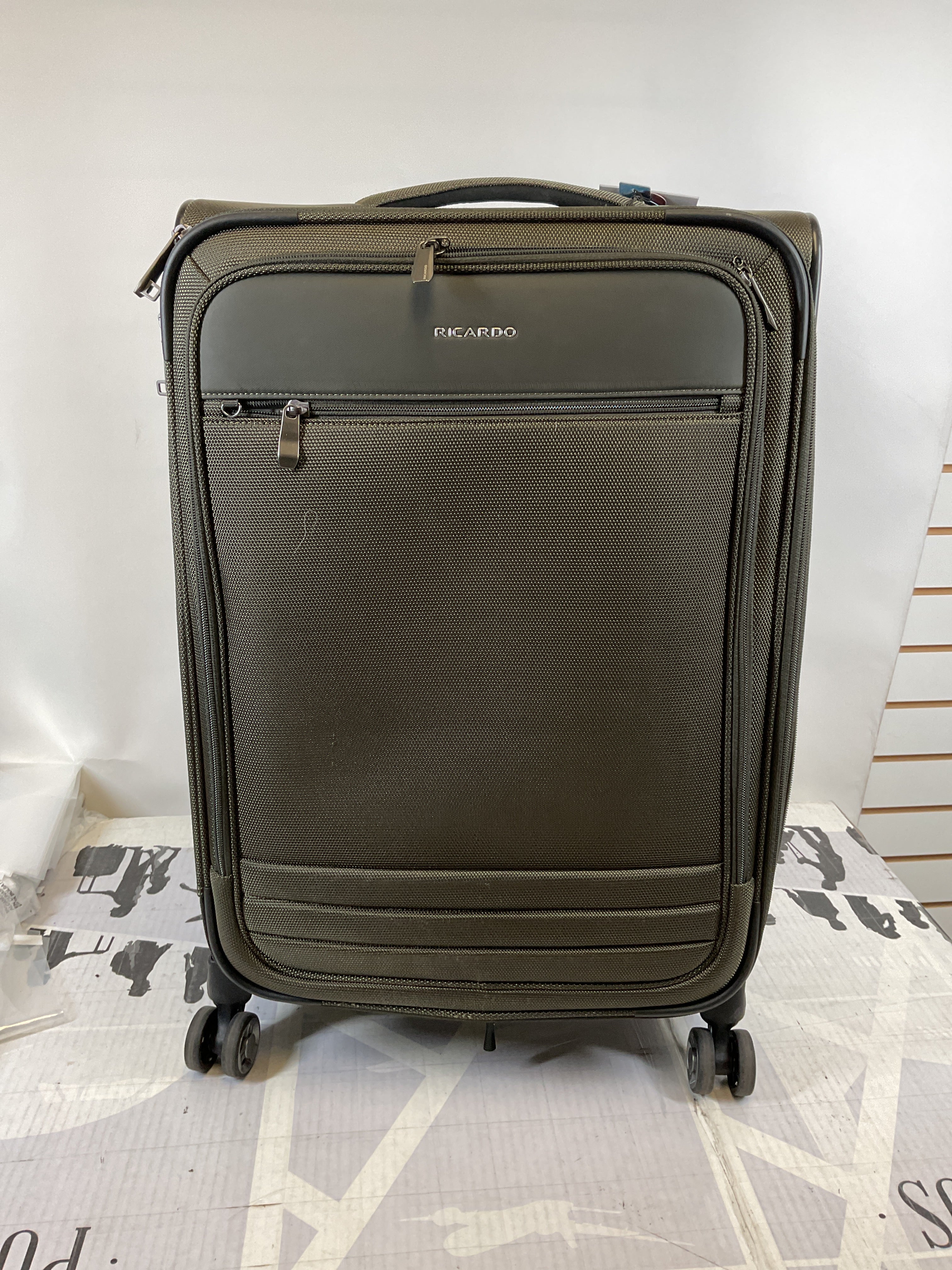 Ricardo Beverly Hills Ashbury Softside Luggage, Expandable Suitcase, Lightweight Sustainable rPET Travel Bag with TSA Lock & Dual Spinner Wheels, 24-inch Medium Check-in ( Pine , Check-In Medium 24-Inch ) Pine Check In Medium 24 Inch U1