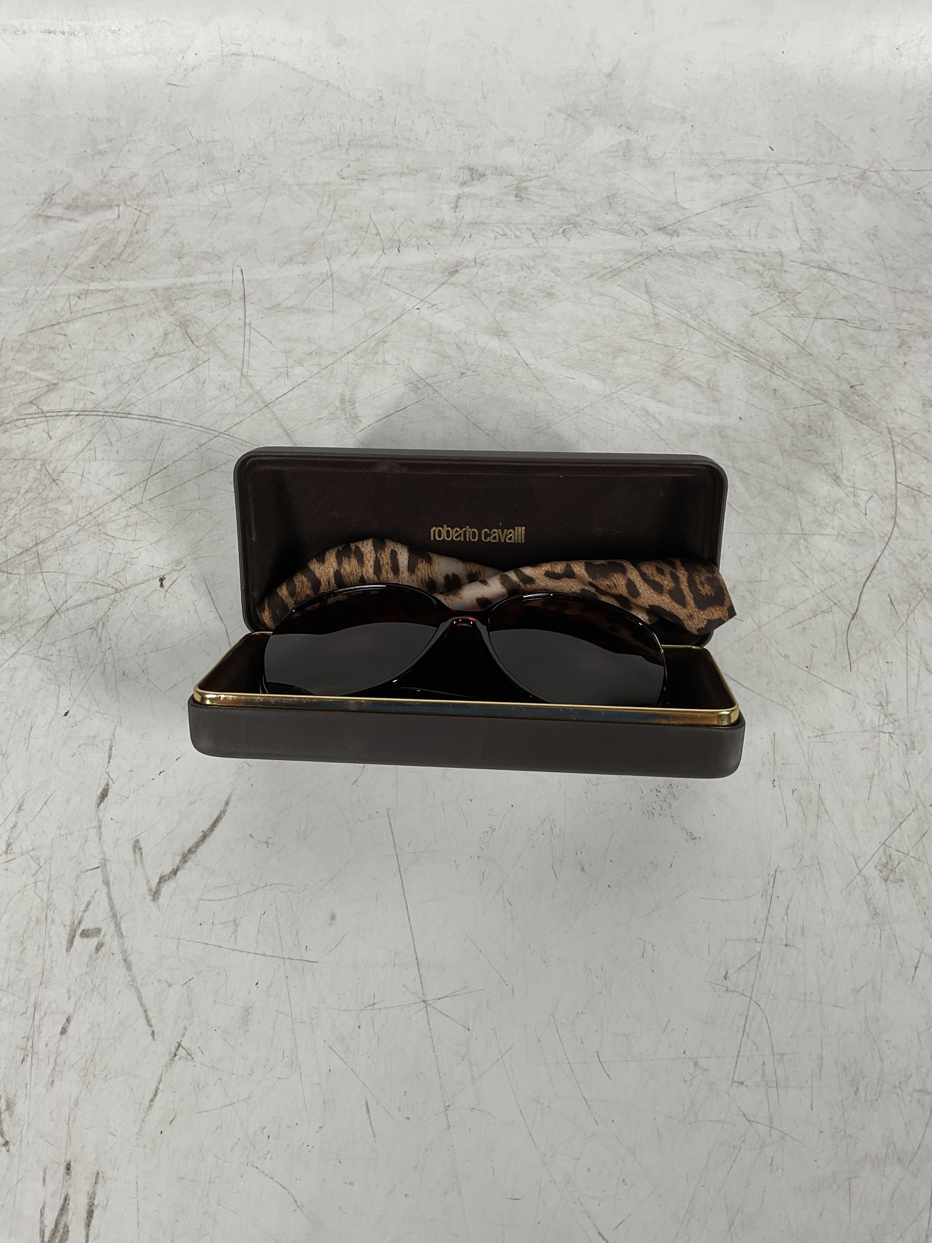 Roberto Cavalli 58-17-135 mm RC730S Asdu 52F ( Cat Eye Tortoise Cheetah , 52F ) Cat Eye Tortoise Cheetah 52 F U1