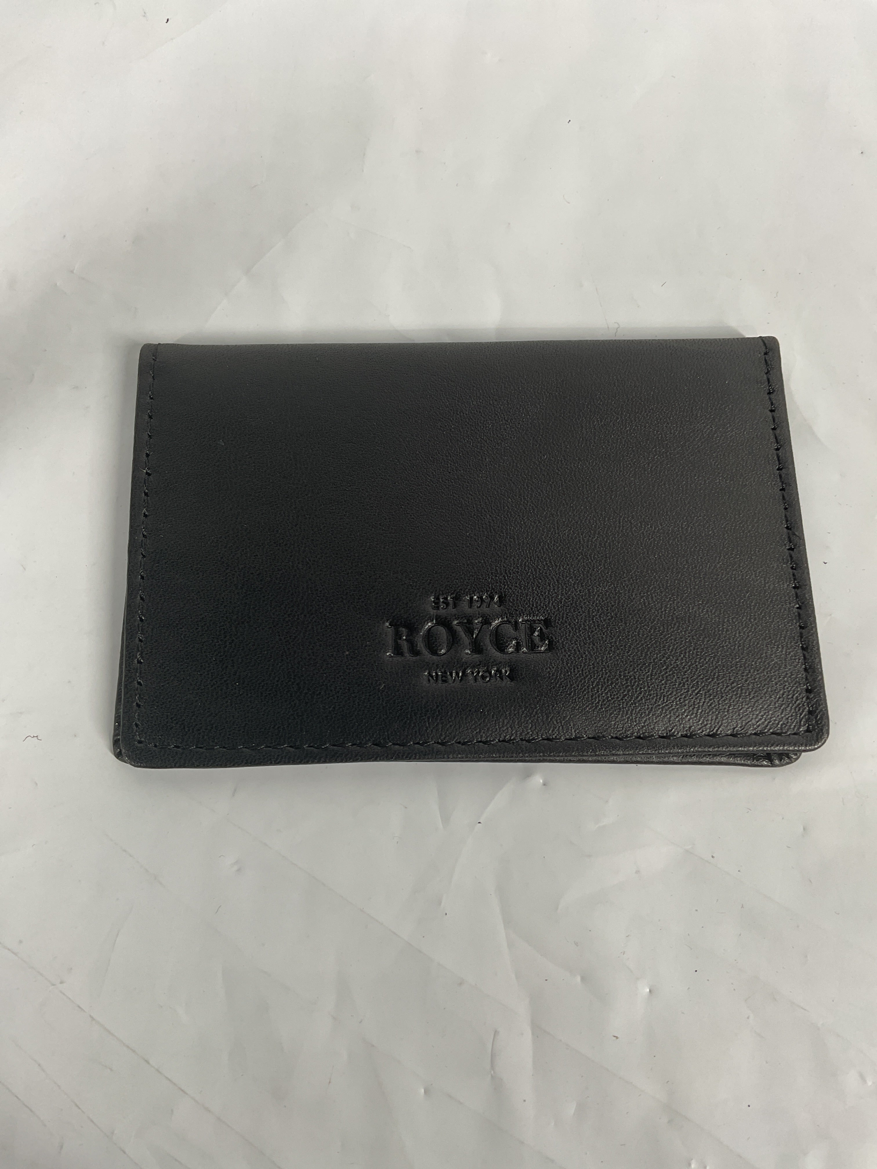 Royce Leather Men's Mini ID Case ( Black , One Size ) Black One Size U1