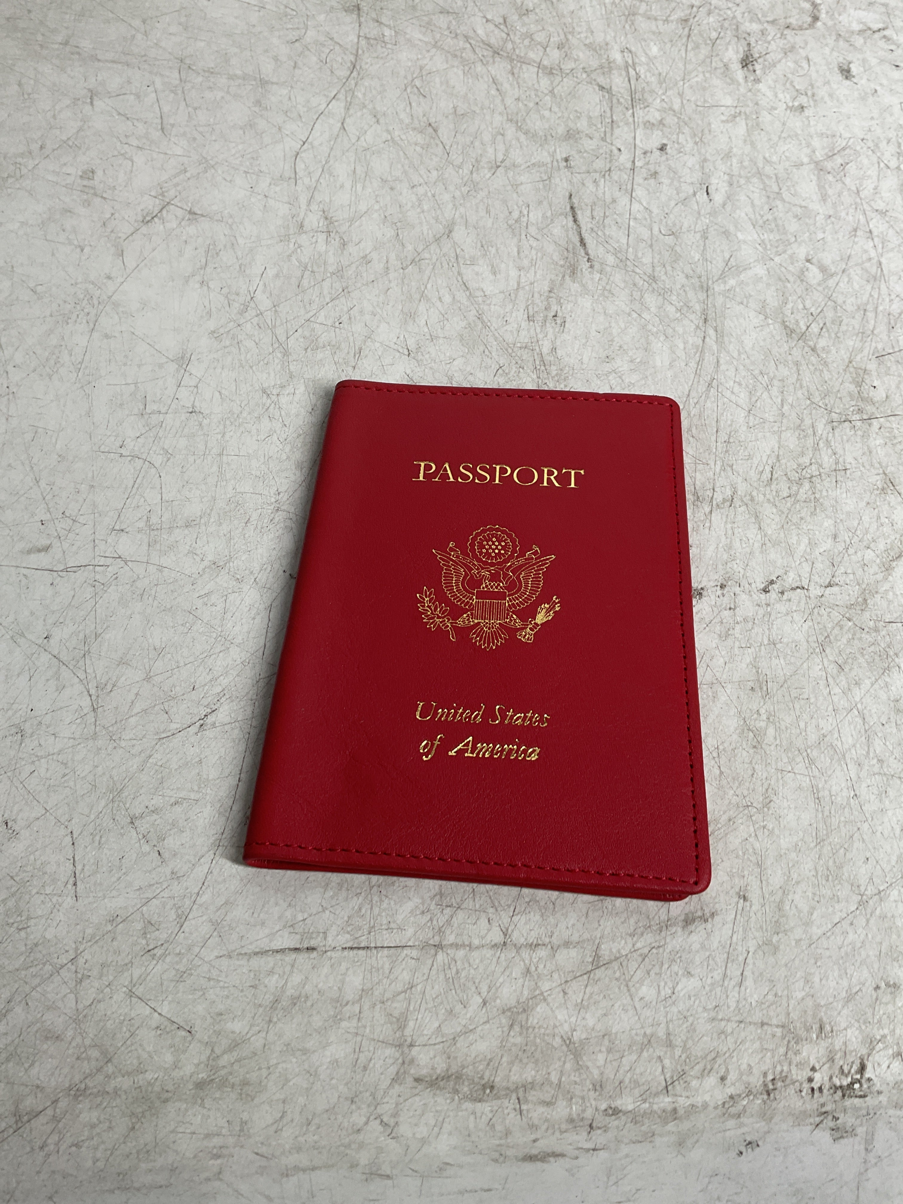 Royce Leather Foil Stamped RFID Blocking Passport Jacket Wild Berry  One Size U2