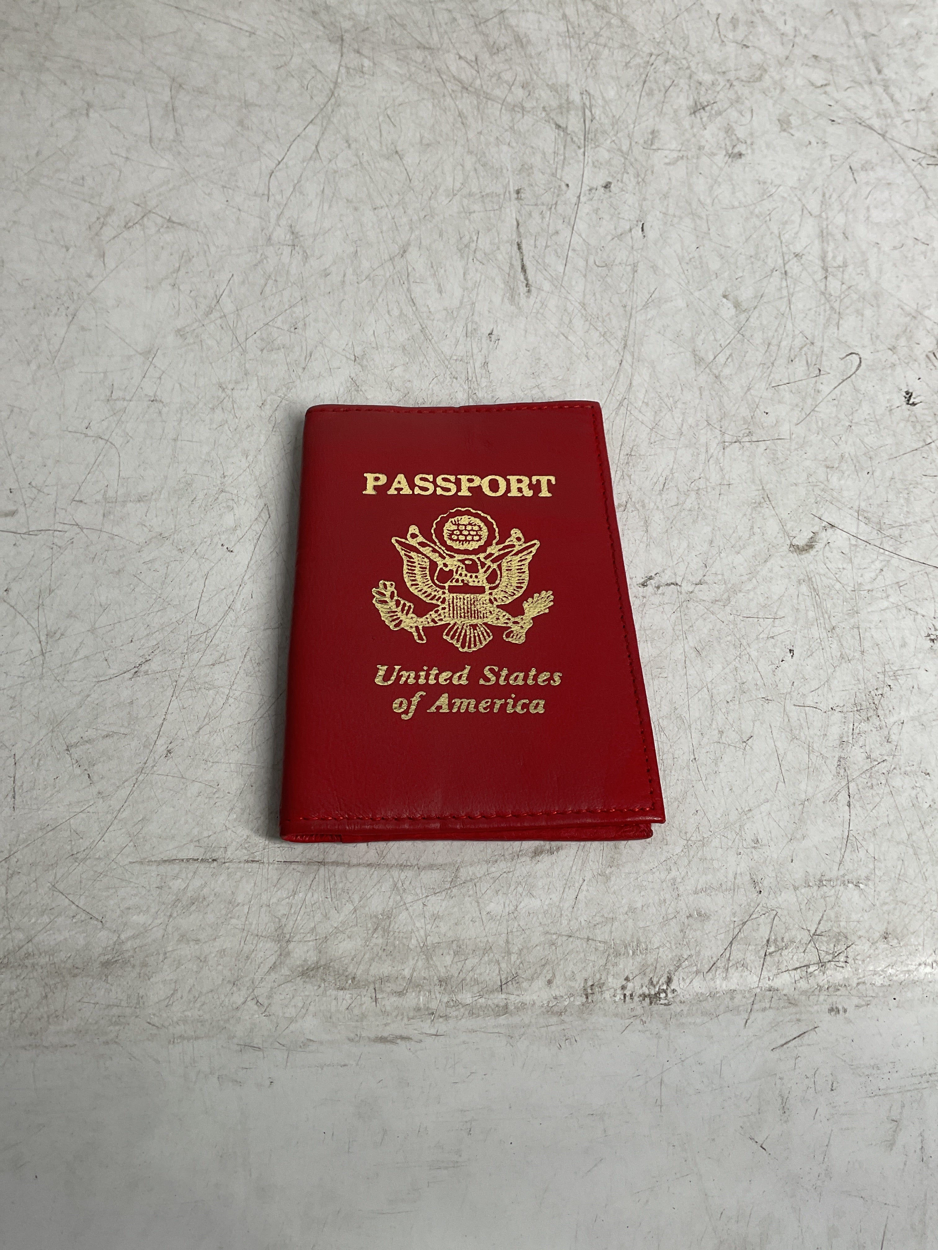 Royce Leather Foil Stamped RFID Blocking Passport Jacket Wild Berry  One Size U3