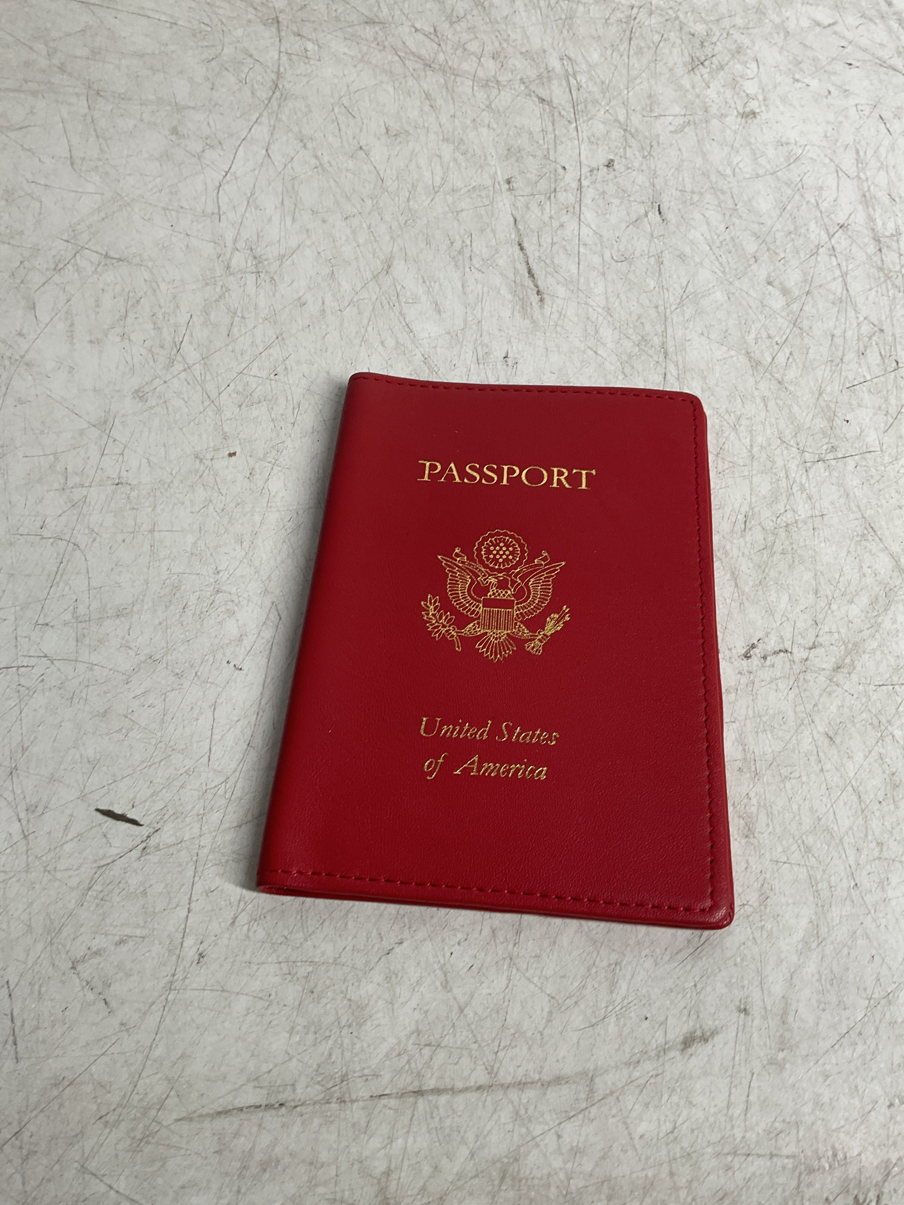 Royce Leather Foil Stamped RFID Blocking Passport Jacket Wild Berry  One Size U4