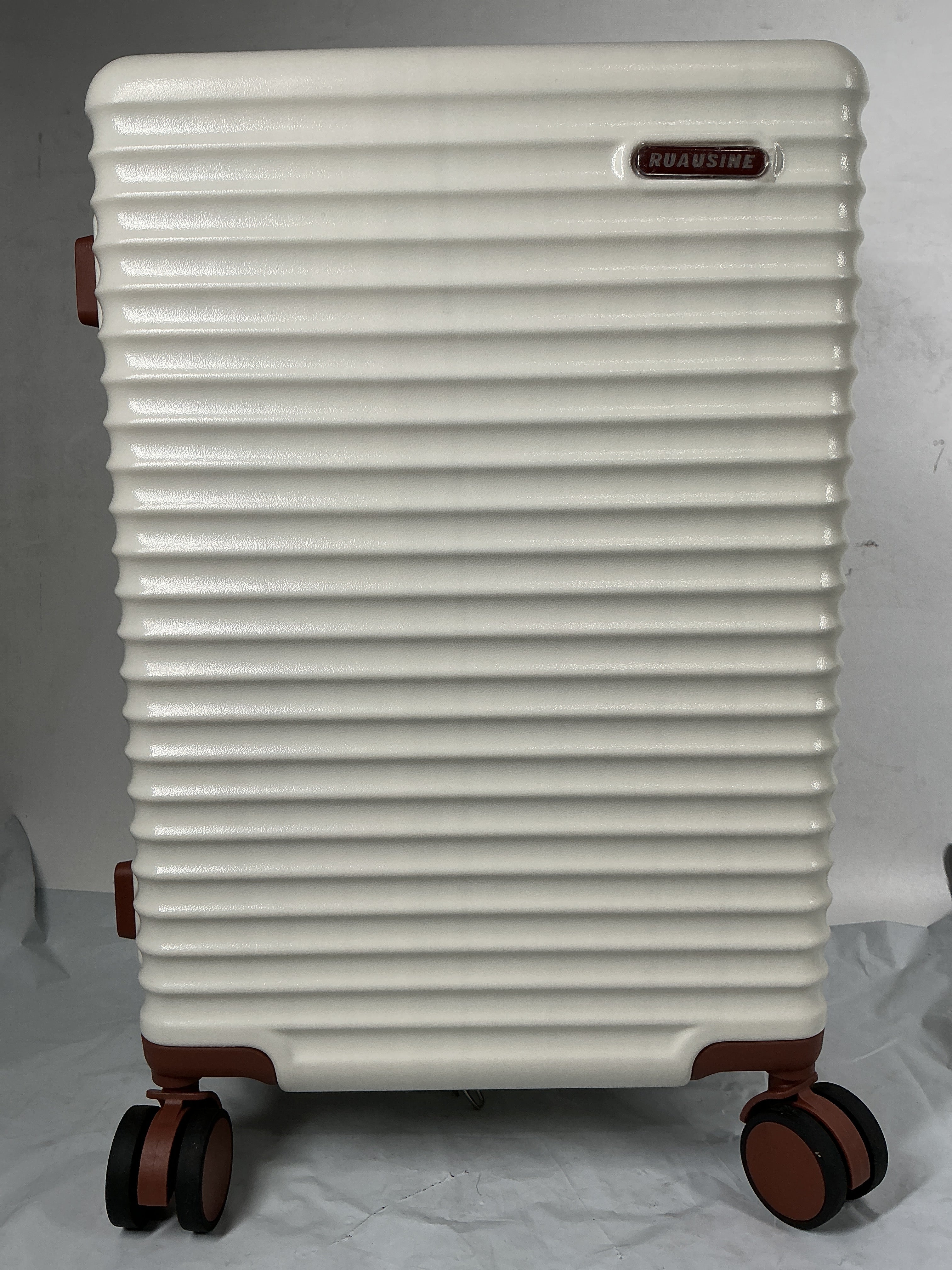 Ruausine 20-Inch Carry on Luggage,Carry-on Suitcase with Spinner Wheels and TSA Lock, 22x14x9 Airline Approved,Hardside Lightweight Travel Carry-on Luggage,Small Rolling Luggage (White, 20 IN) White 20 IN U1