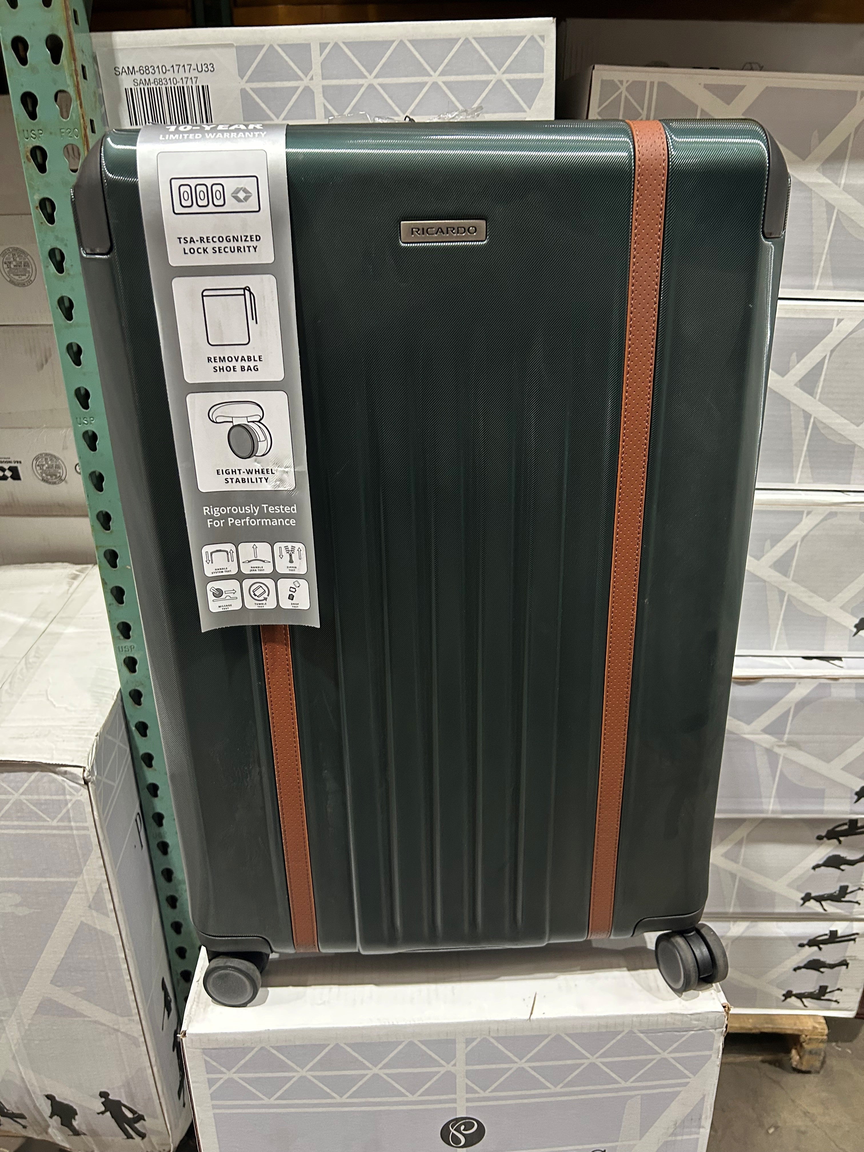 Ricardo Beverly Hills Montecito 2.0 Hardside with Dual Spinning Wheels, Expandable with Comfort Grip for Easy Packing and Moving, Men and Women U1