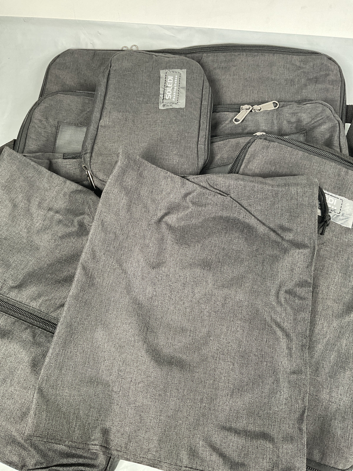 Soledí Packing Cubes Simple Storage, Balanced Life 7 PCs Grey U1