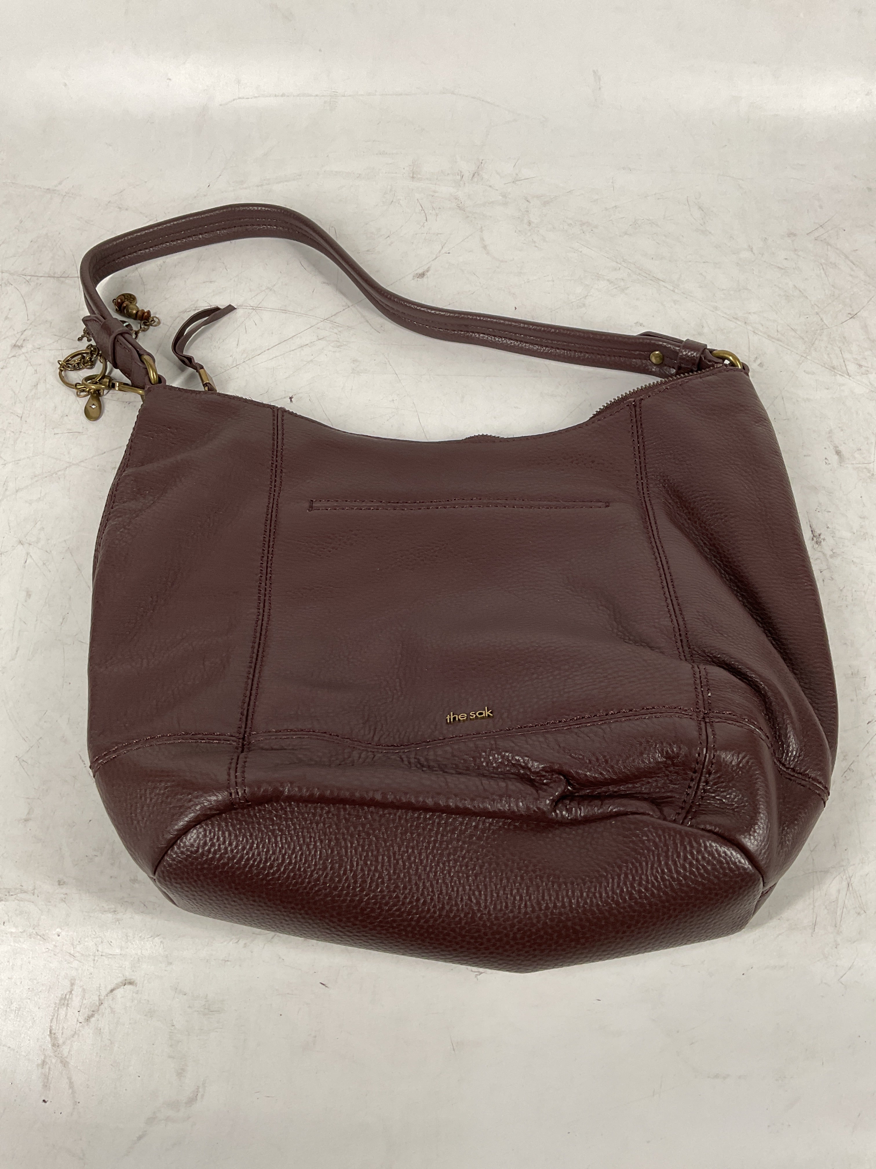 The Sak Sequoia Leather Hobo Mahogany One Size U1