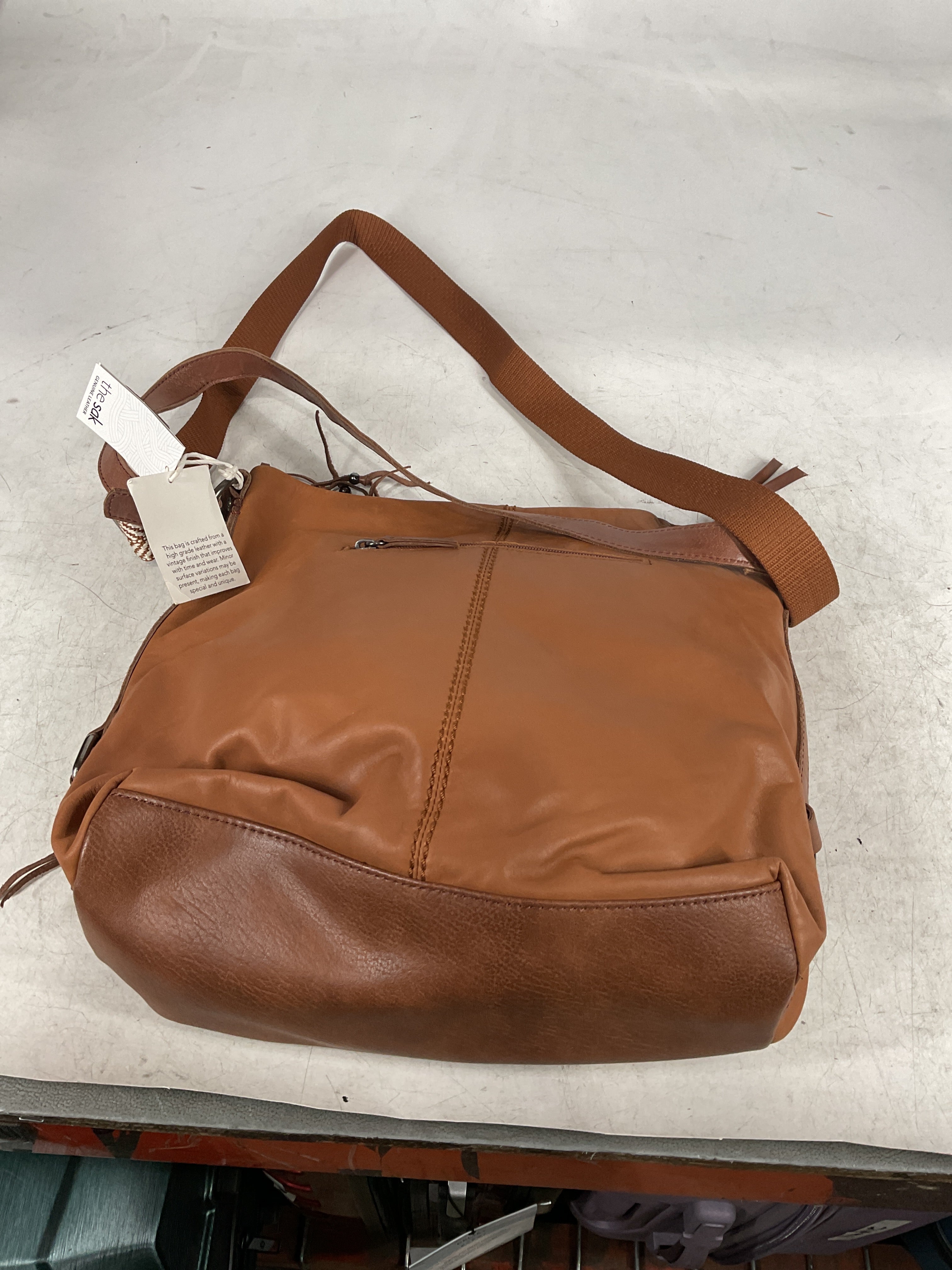 The Sak Ashland Leather Bucket Tobacco One Size U1