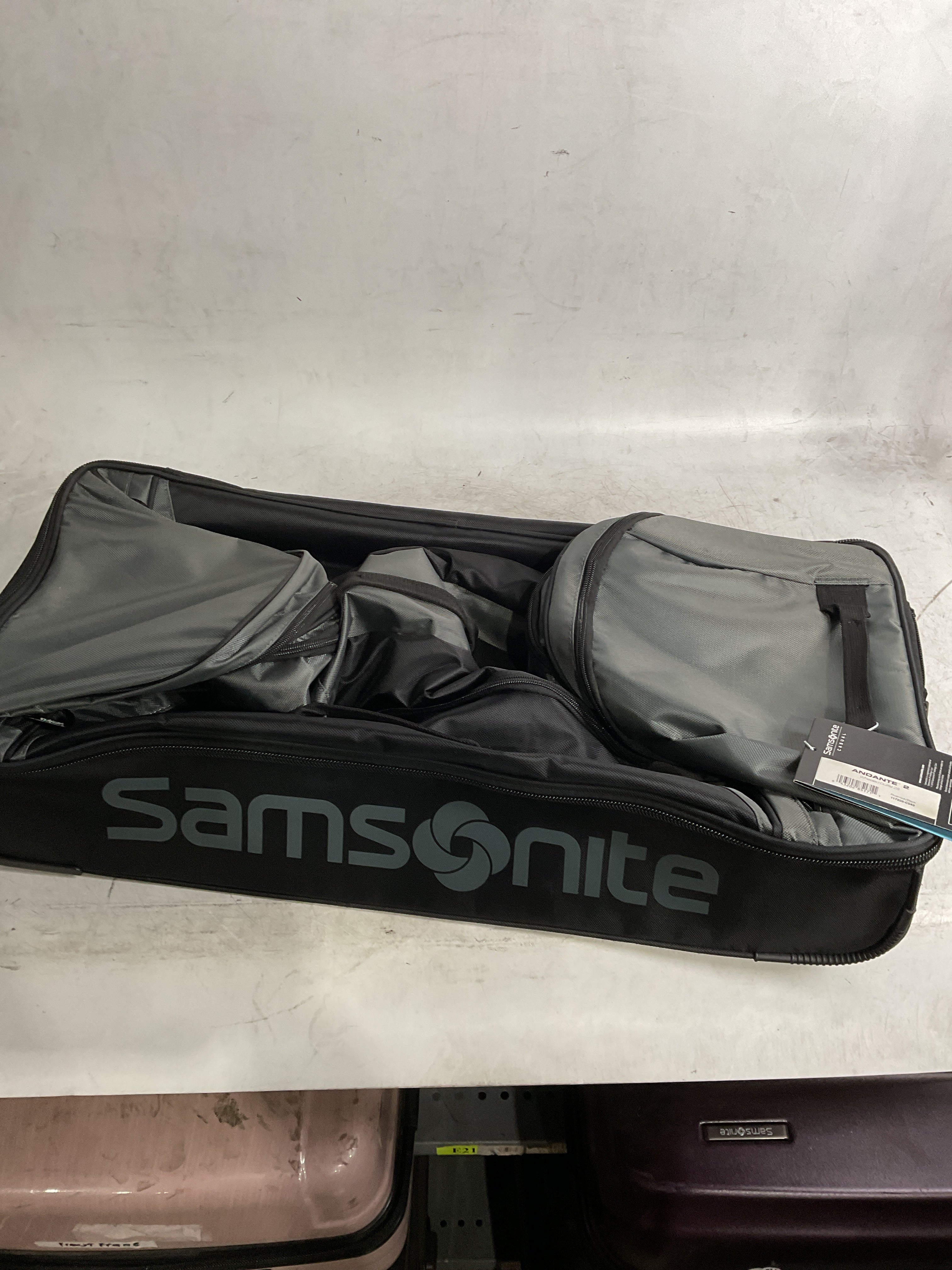 Samsonite Andante 2 Wheeled 28-Inch Duffle ( Riverrock/Black , 28-Inch ) Riverrock/Black 28 Inch U4