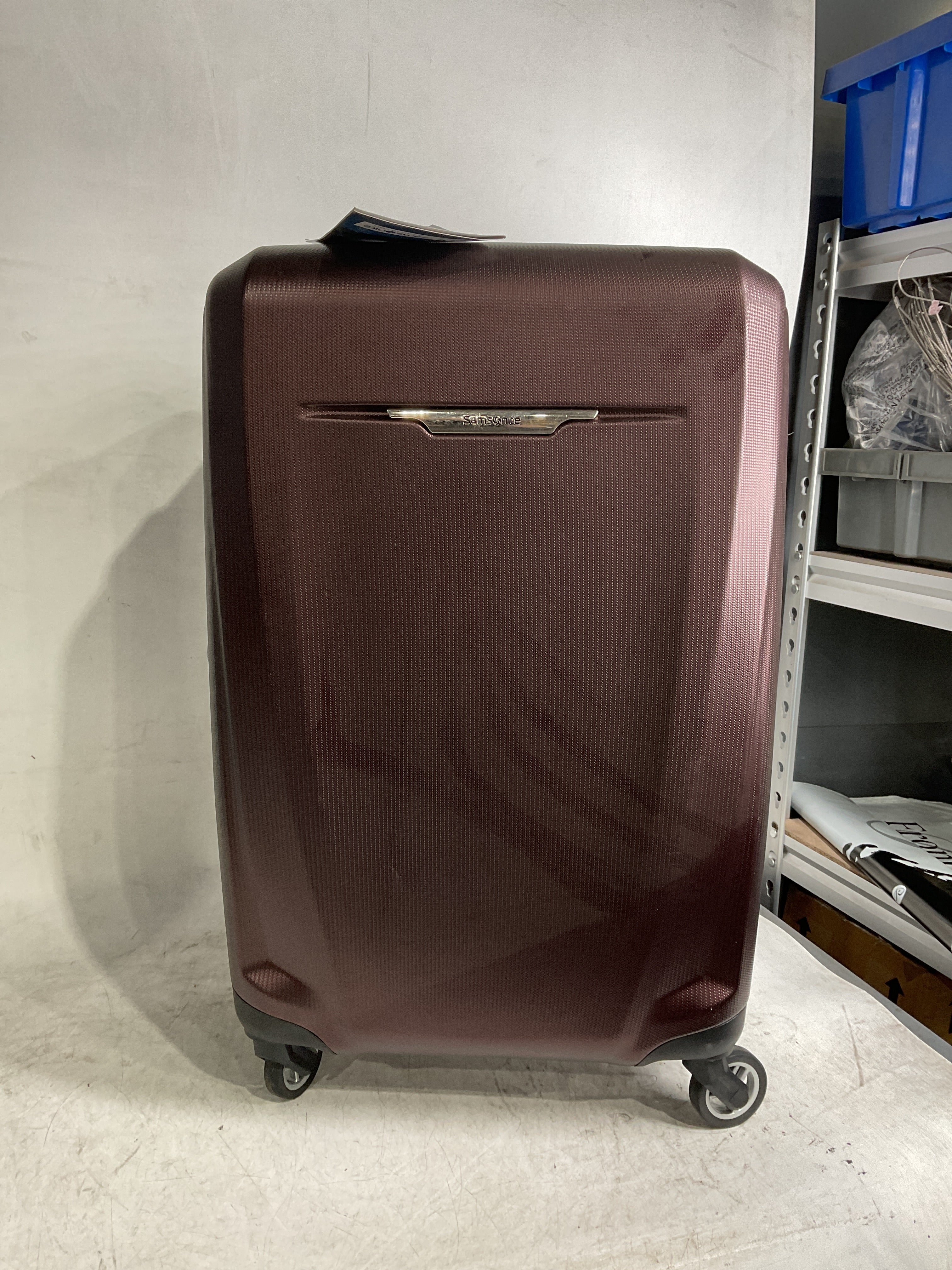 Samsonite Winfield 3 DLX Spinner ( Burgundy , Checked-Medium 25-Inch ) Burgundy Checked Medium 25 Inch U5