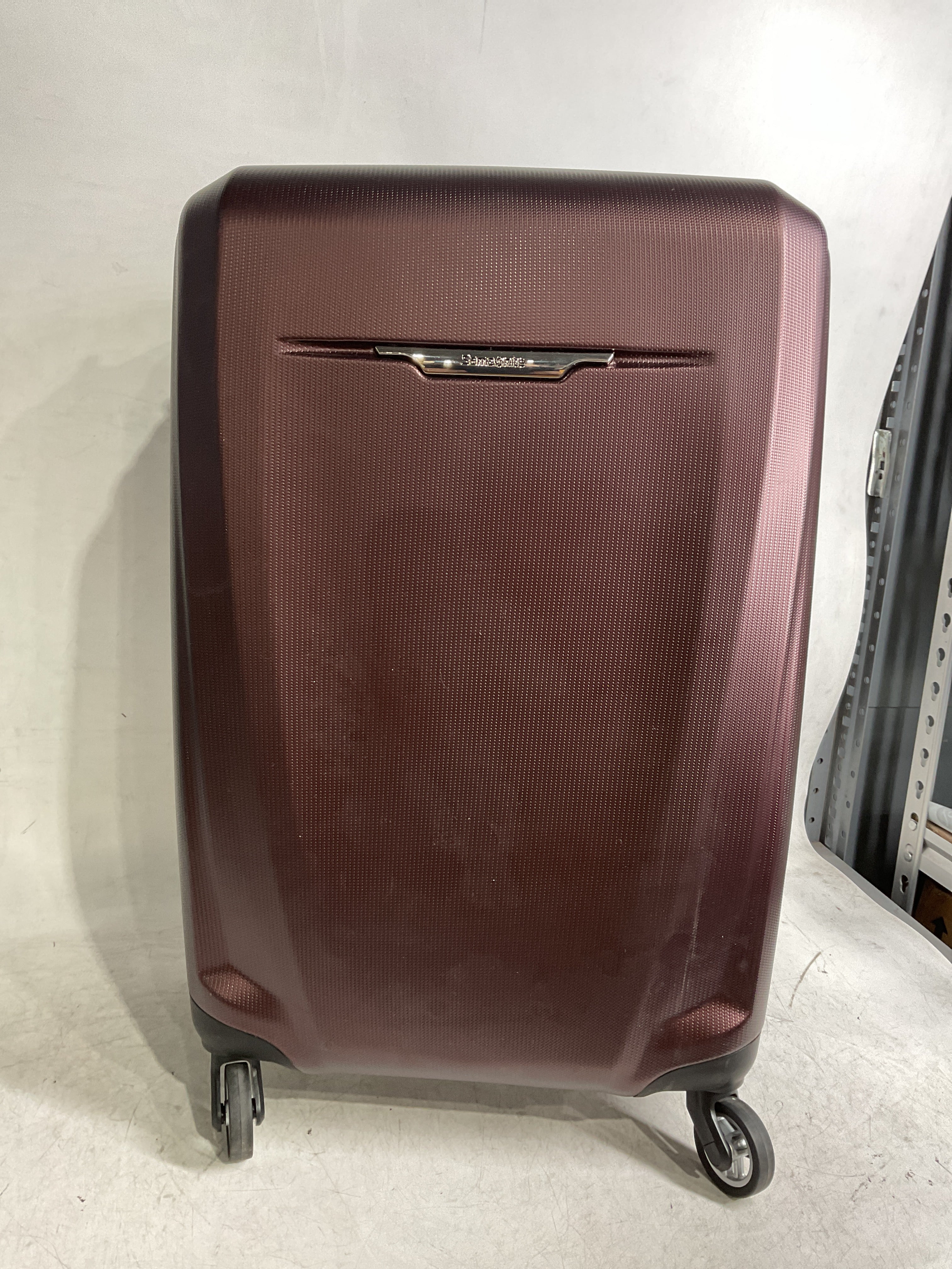 Samsonite Winfield 3 DLX Spinner ( Burgundy , Checked-Medium 25-Inch ) Burgundy Checked Medium 25 Inch U6