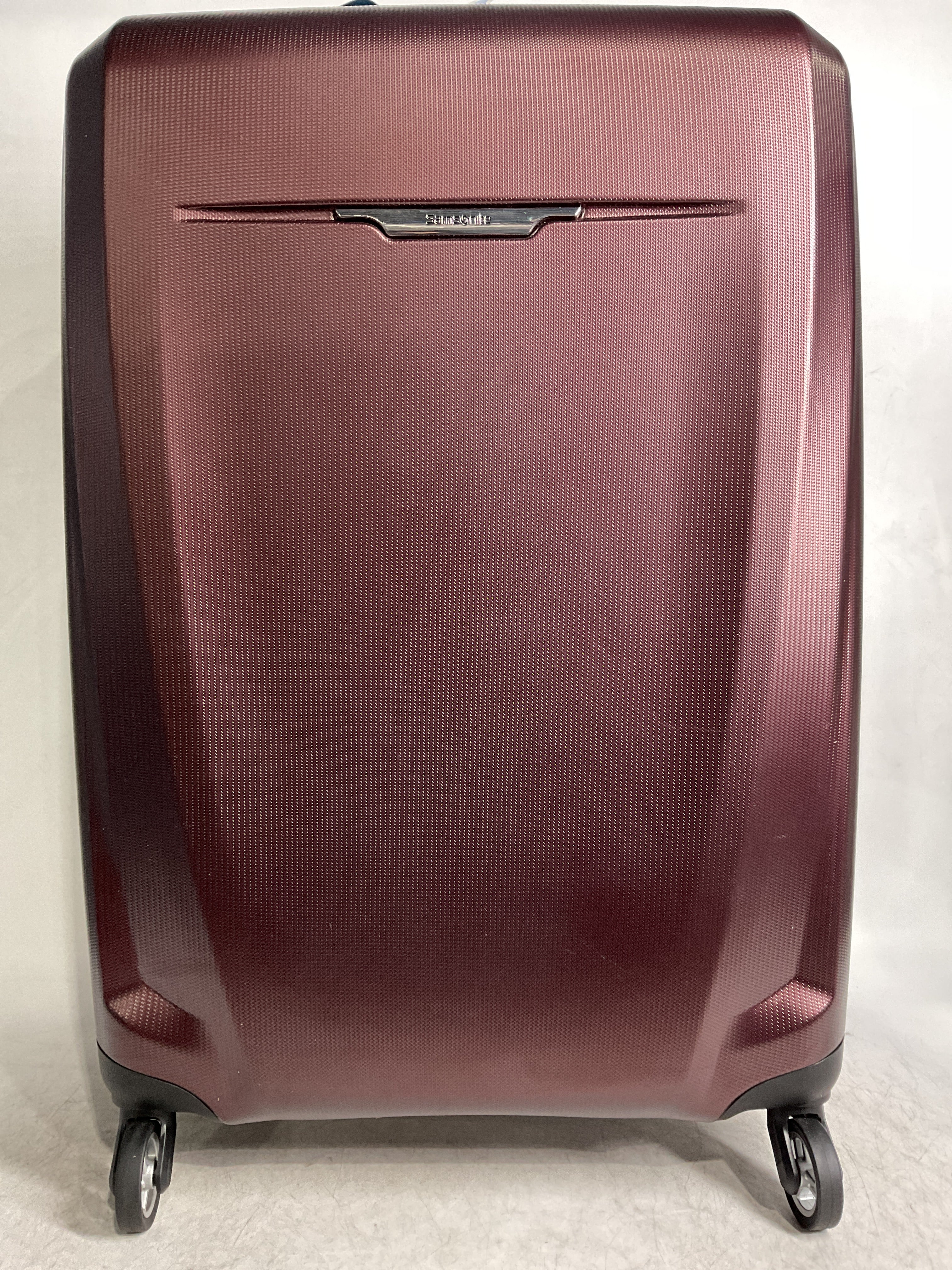 Samsonite Winfield 3 DLX Spinner ( Burgundy , Checked-Large 28-Inch ) Burgundy Checked Large 28 Inch U5