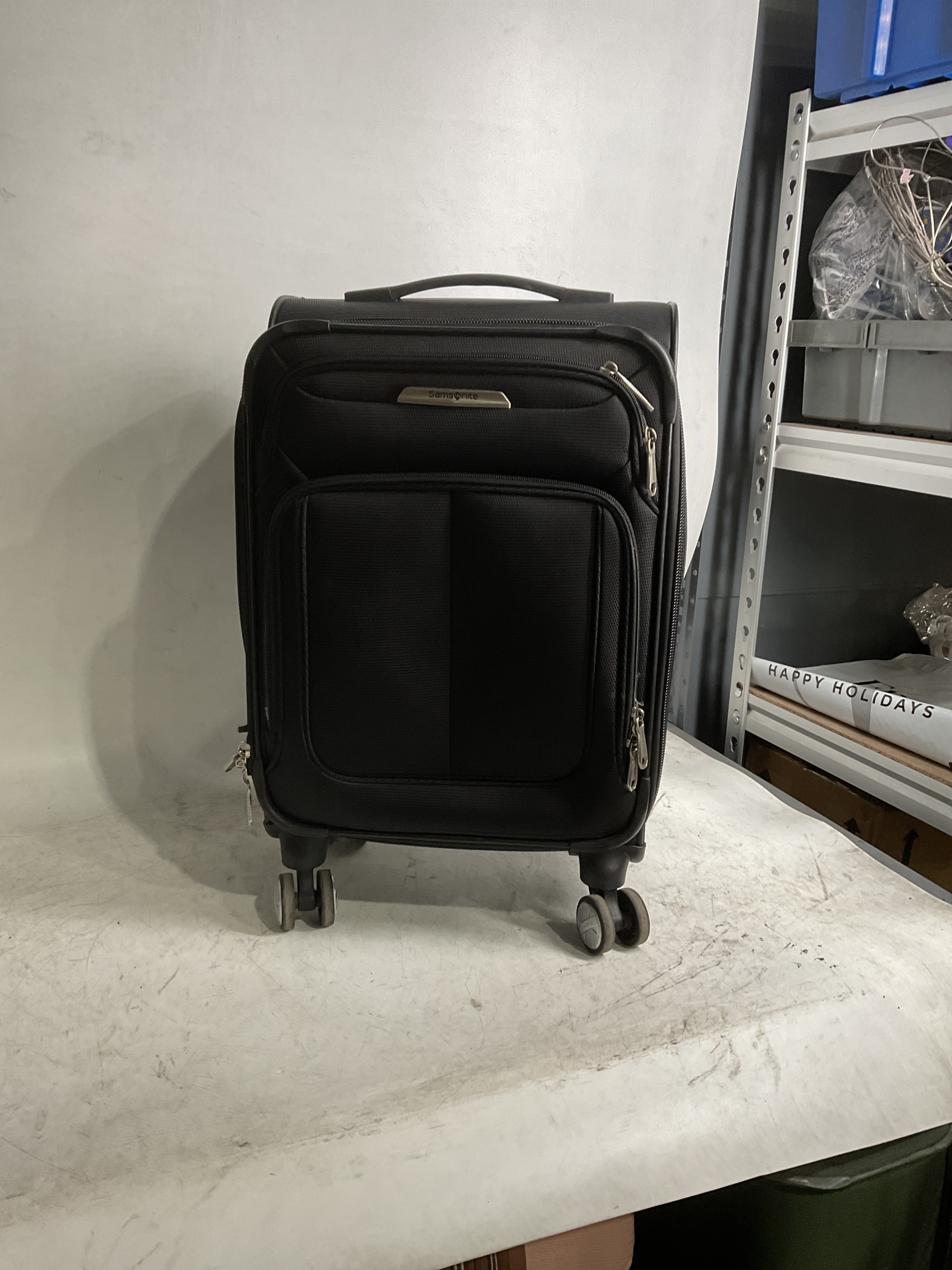Samsonite SoLyte DLX Carry-On Expandable Spinner ( Midnight Black , Carry-On 20-Inch ) Midnight Black Carry On 20 Inch U3